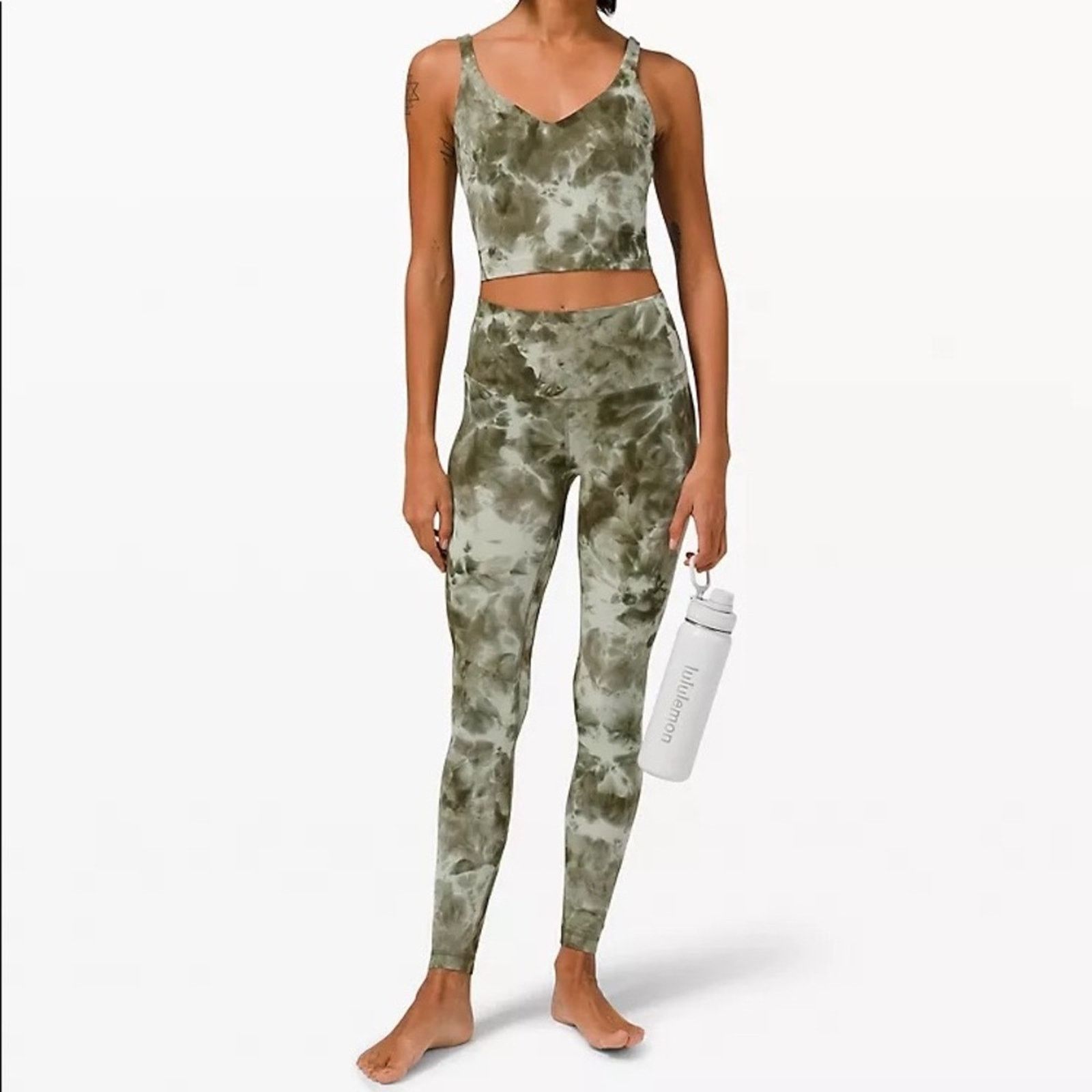 Lululemon LULULEMON Align HR Pant 18 28” Diamond Dye Light Sage Green Size 40" / US 18 - 5 Thumbnail