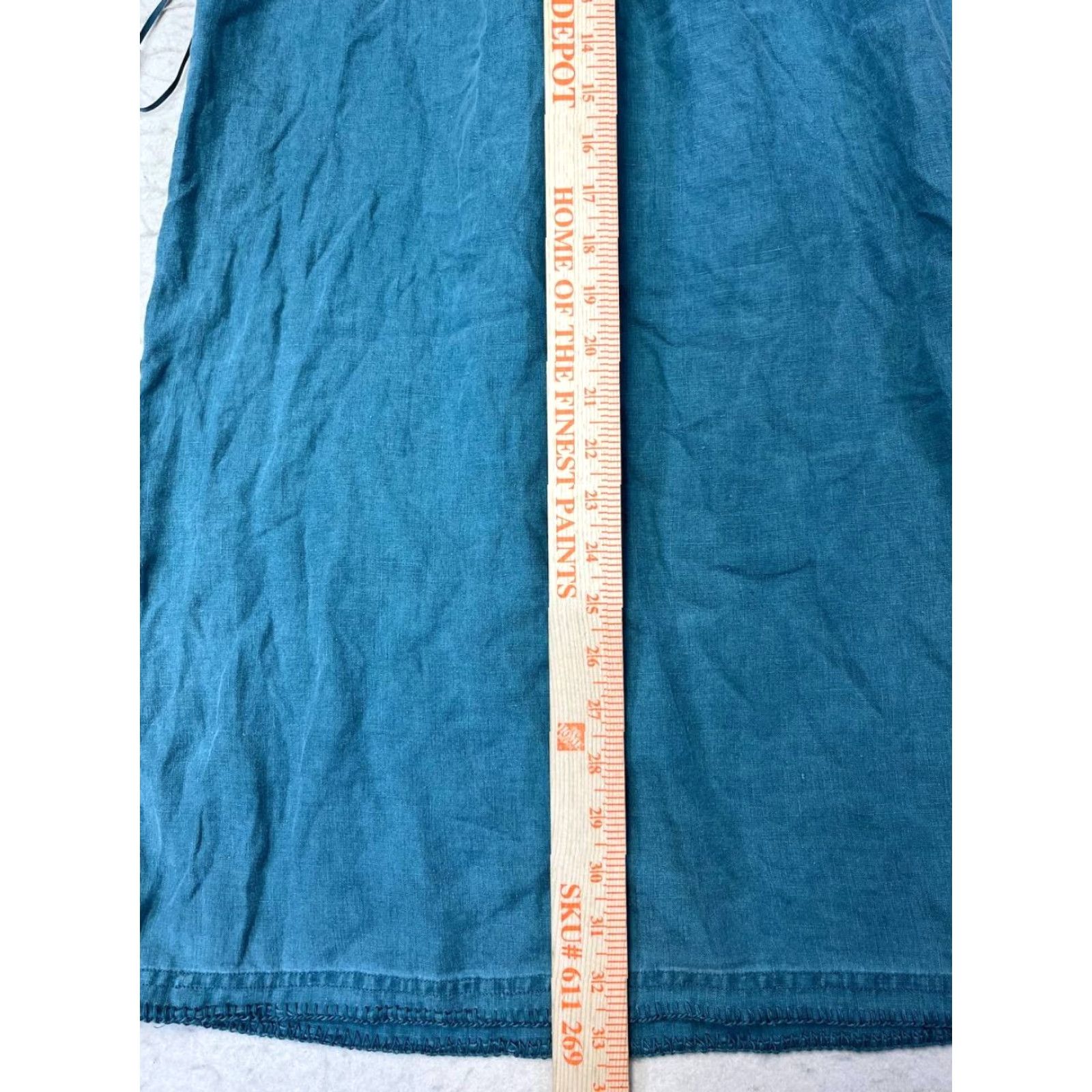 Vintage Artisan NY 100% Linen Blue Sleeveless Shift Dress Size XS Size XS / US 0-2 / IT 36-38 - 4 Thumbnail