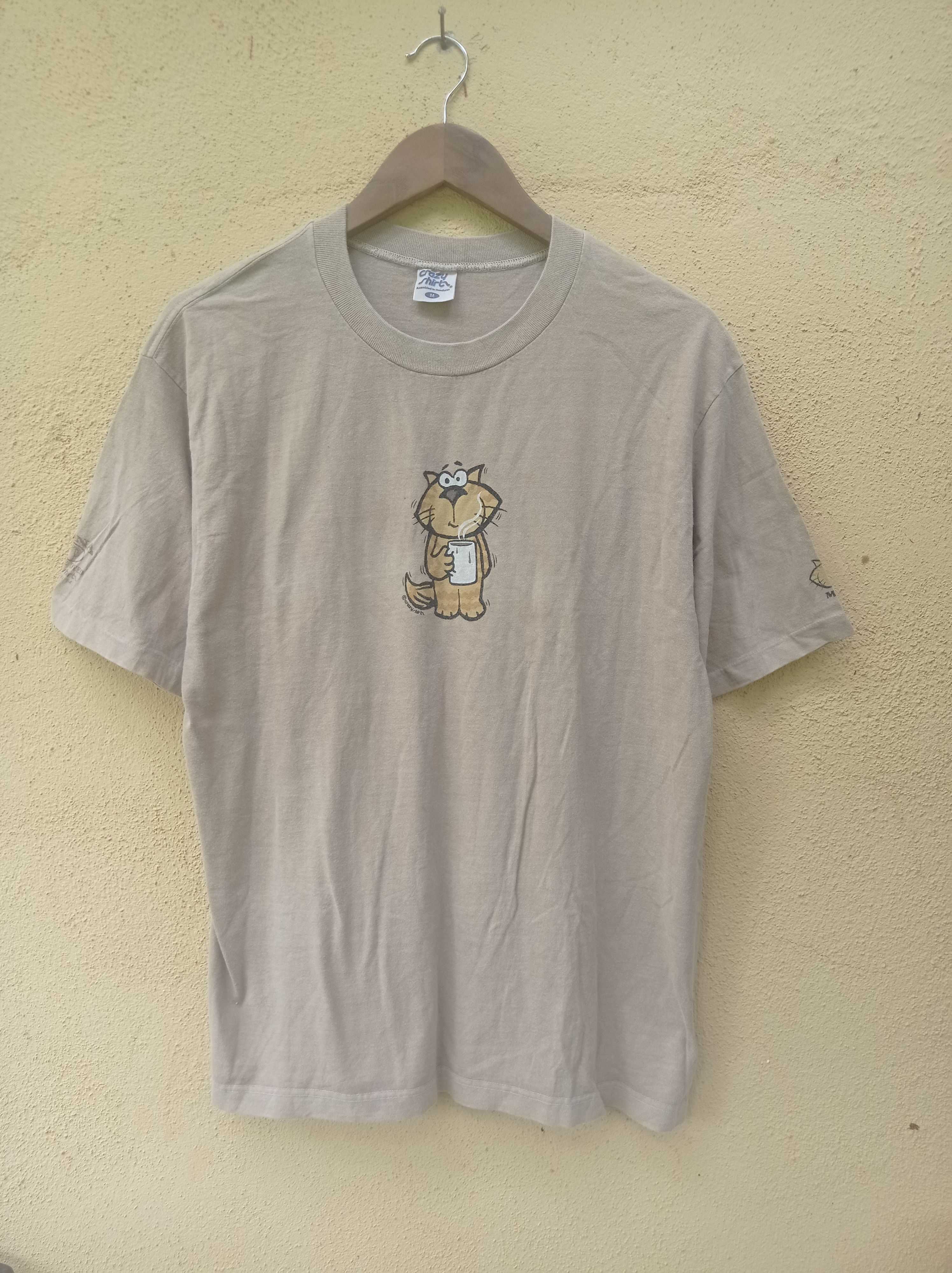 Vintage Vintage 90's crazy shirts coffee cat #GL55 Size US M / EU 48-50 / 2 - 1 Thumbnail