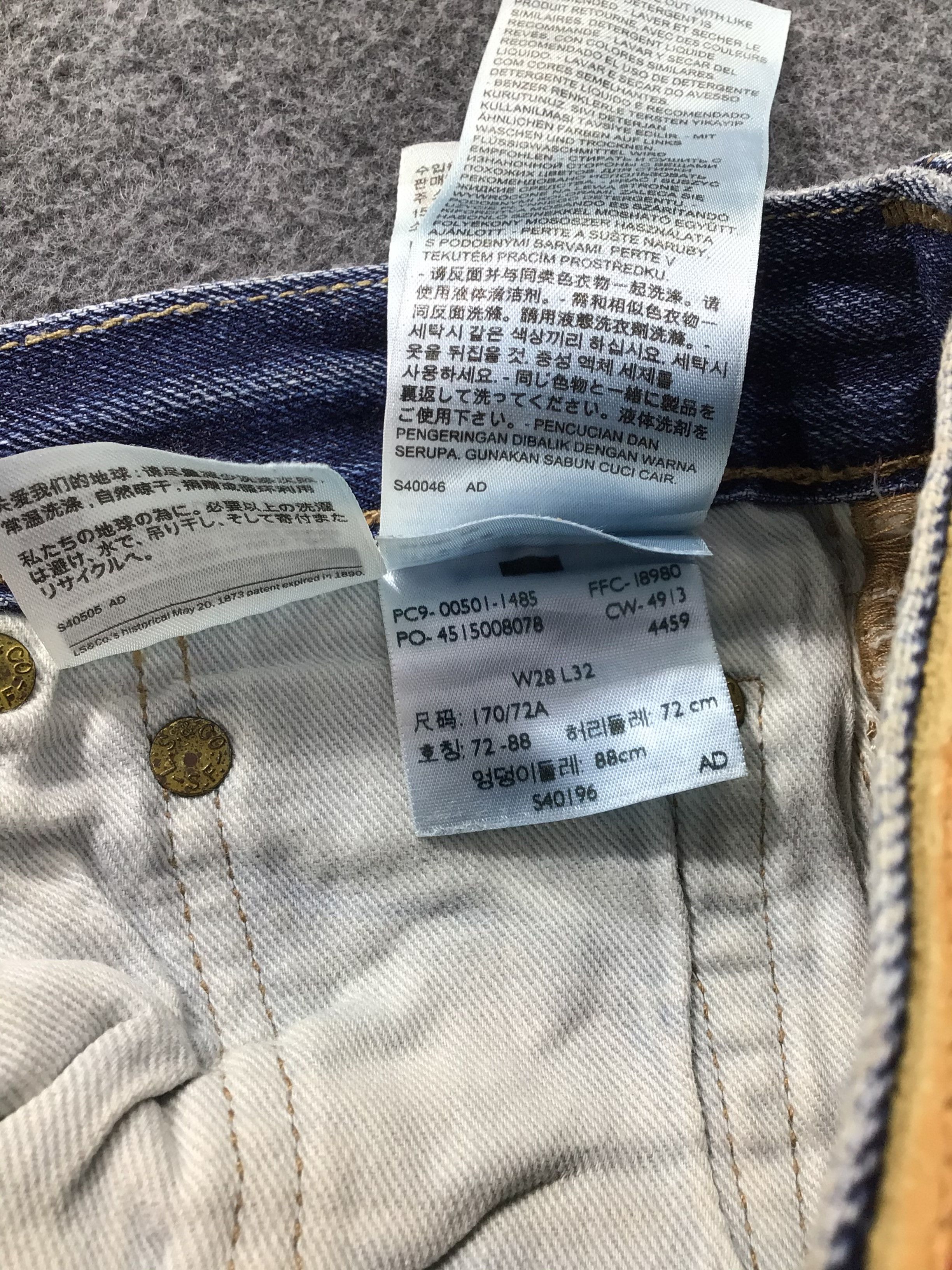 Levi's Levis 501 Jeans-JM150 Size US 29 - 12 Thumbnail