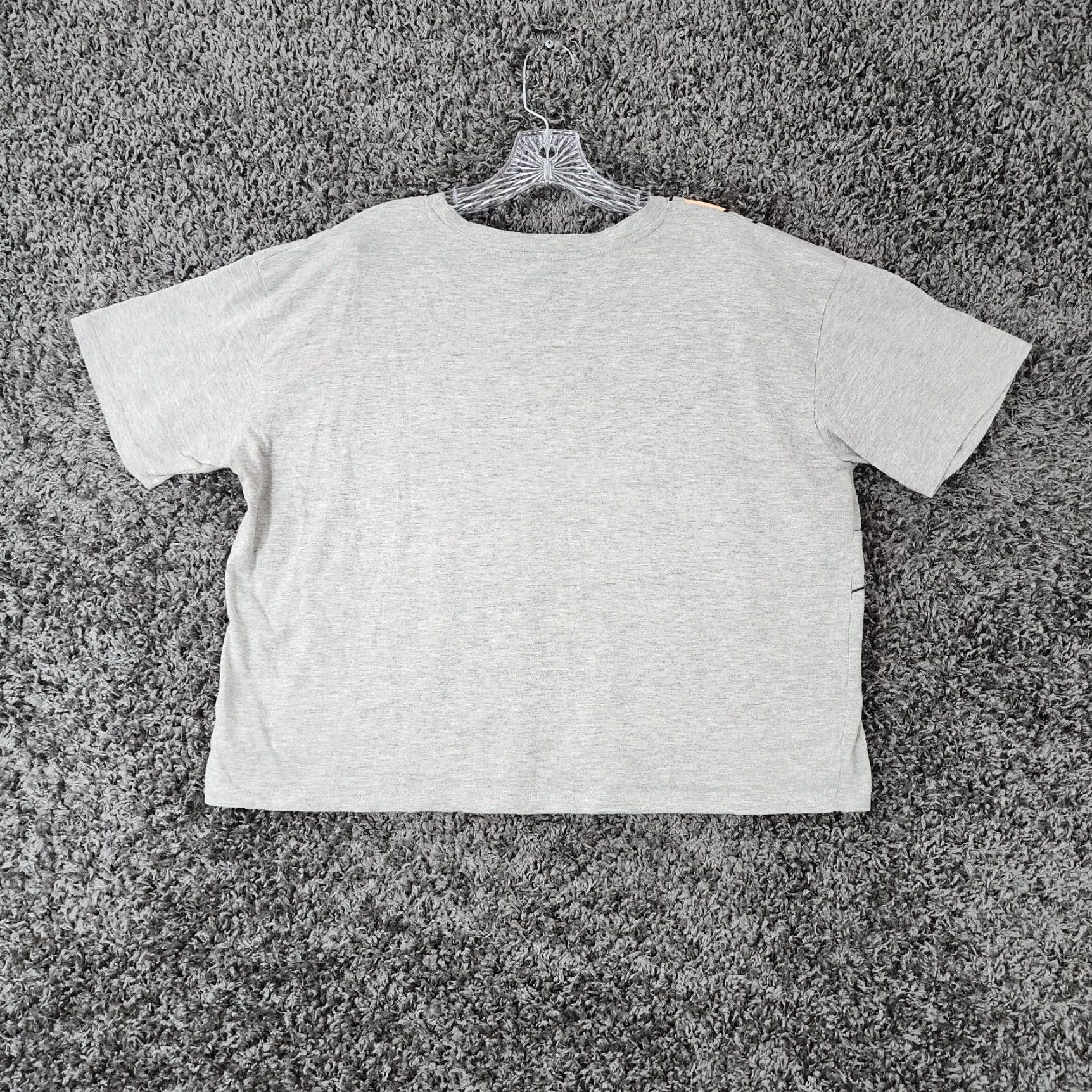Vintage Looney Tunes Shirt Womens 2XL Gray Cropped Short Sleeve Bugs Tweety Tee Size 40" / US 18 - 5 Thumbnail
