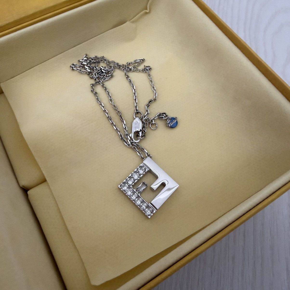 Fendi Fendi FF PAVE Necklace Baguette Zicon Forever Embellished Size ONE SIZE - 7 Thumbnail