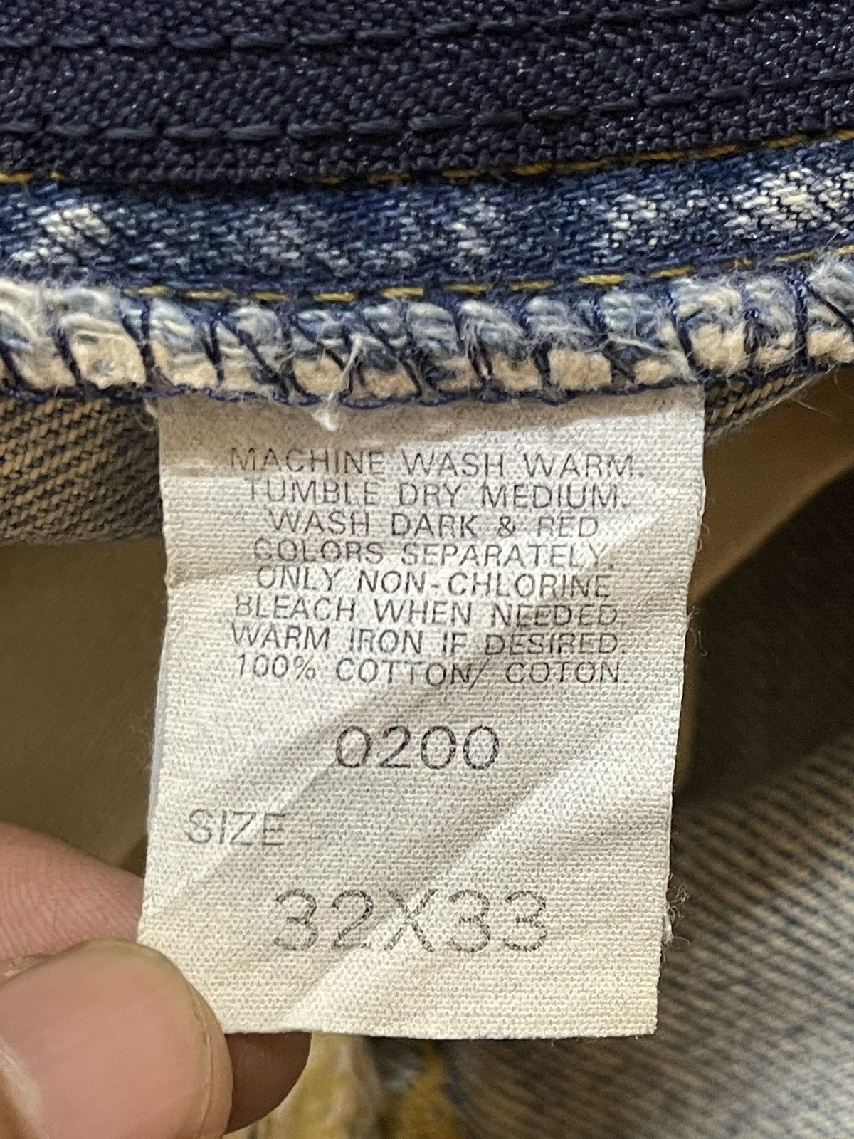 Lee Vintage 90s Lee Riders Faded Wash Distressed Wide Leg Baggy Size US 31 - 11 Thumbnail