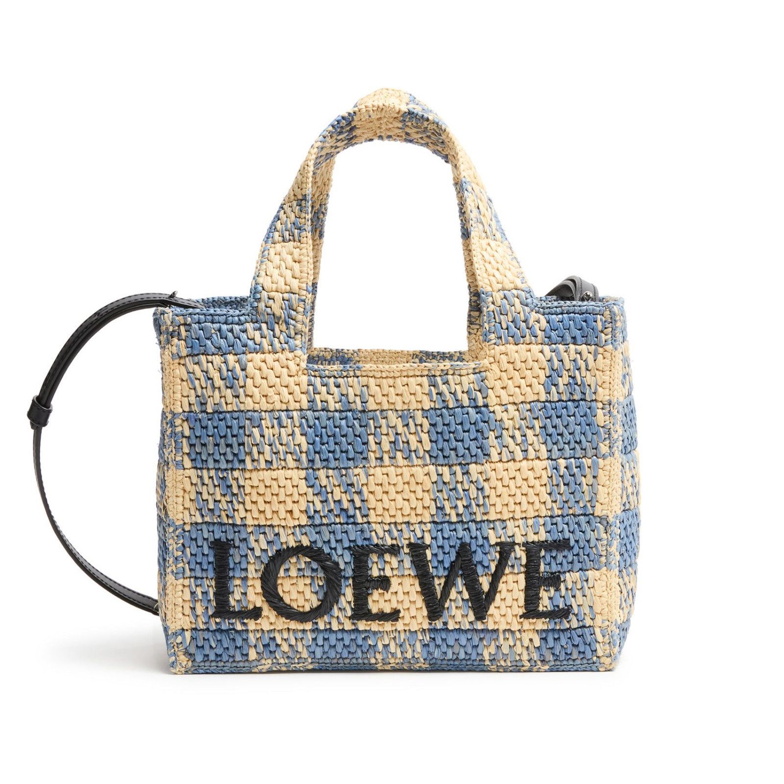 Loewe LOEWE Light Blue/Natural Small Raffia Tote Bag New & Authent Size ONE SIZE - 1 Thumbnail