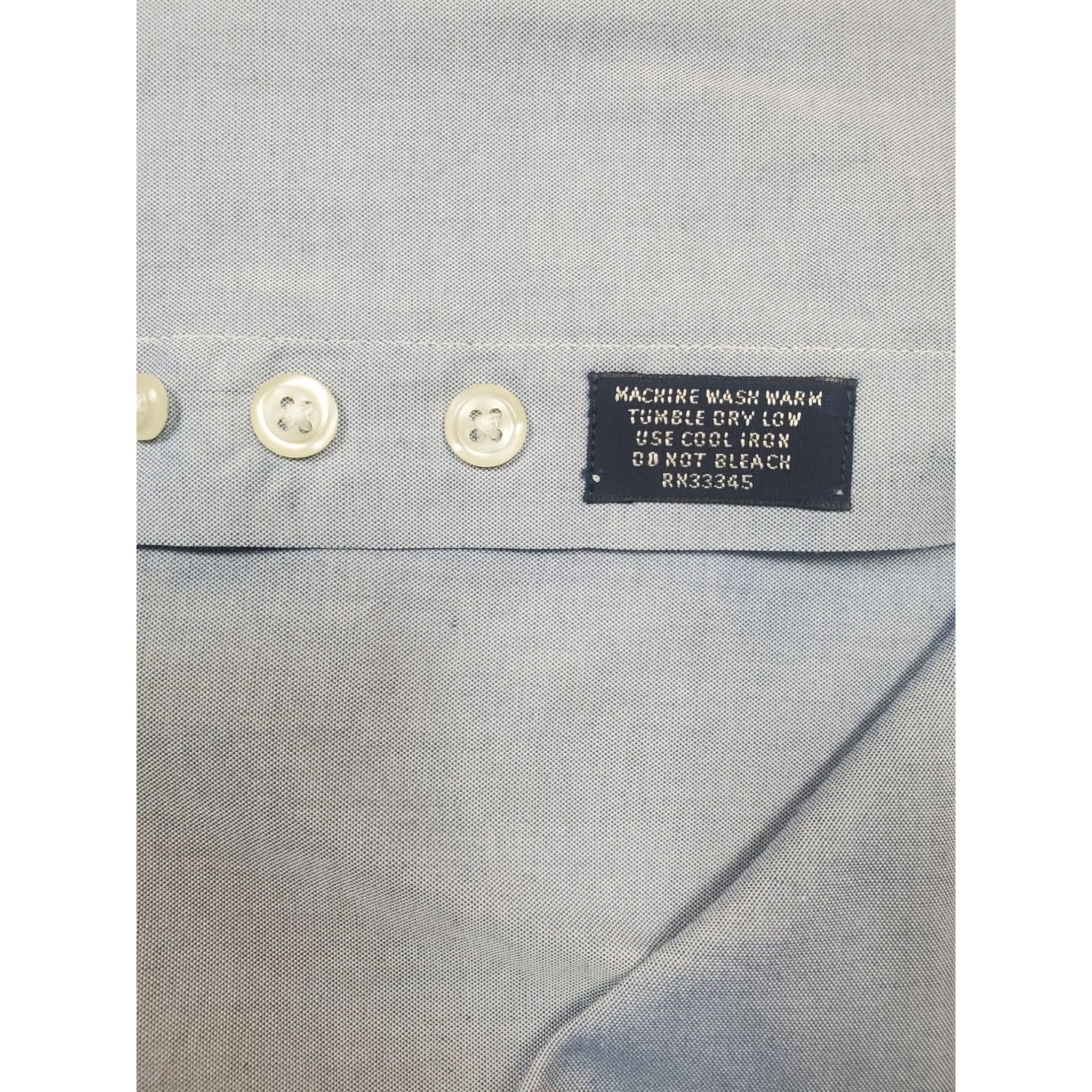 Other Men's 16.5-34 Blue Long Sleeve Button Up Dress Shirt Size US L / EU 52-54 / 3 - 5 Thumbnail