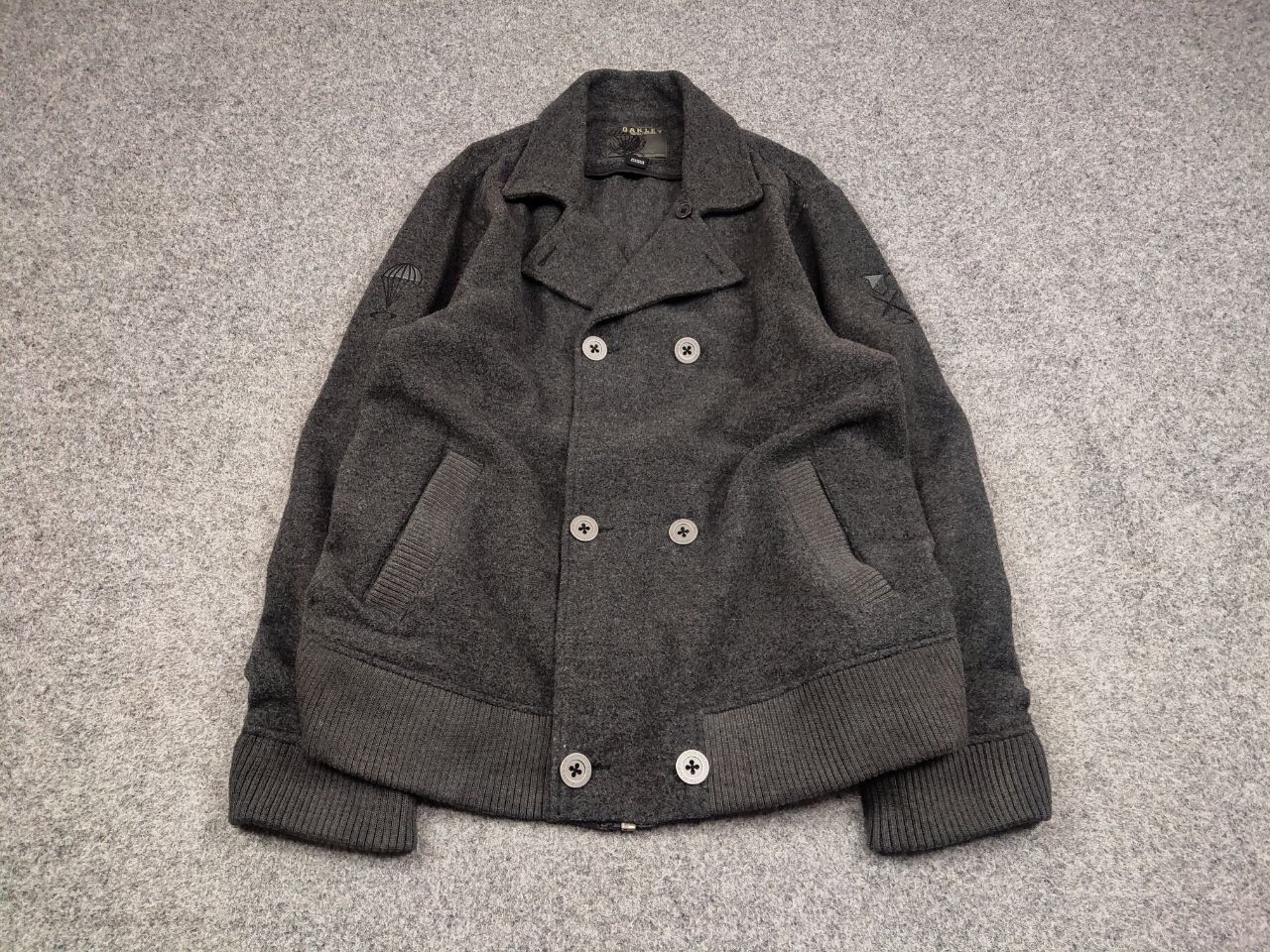 Vintage 00's Oakley tactical field gear Wool Jacket Breasted