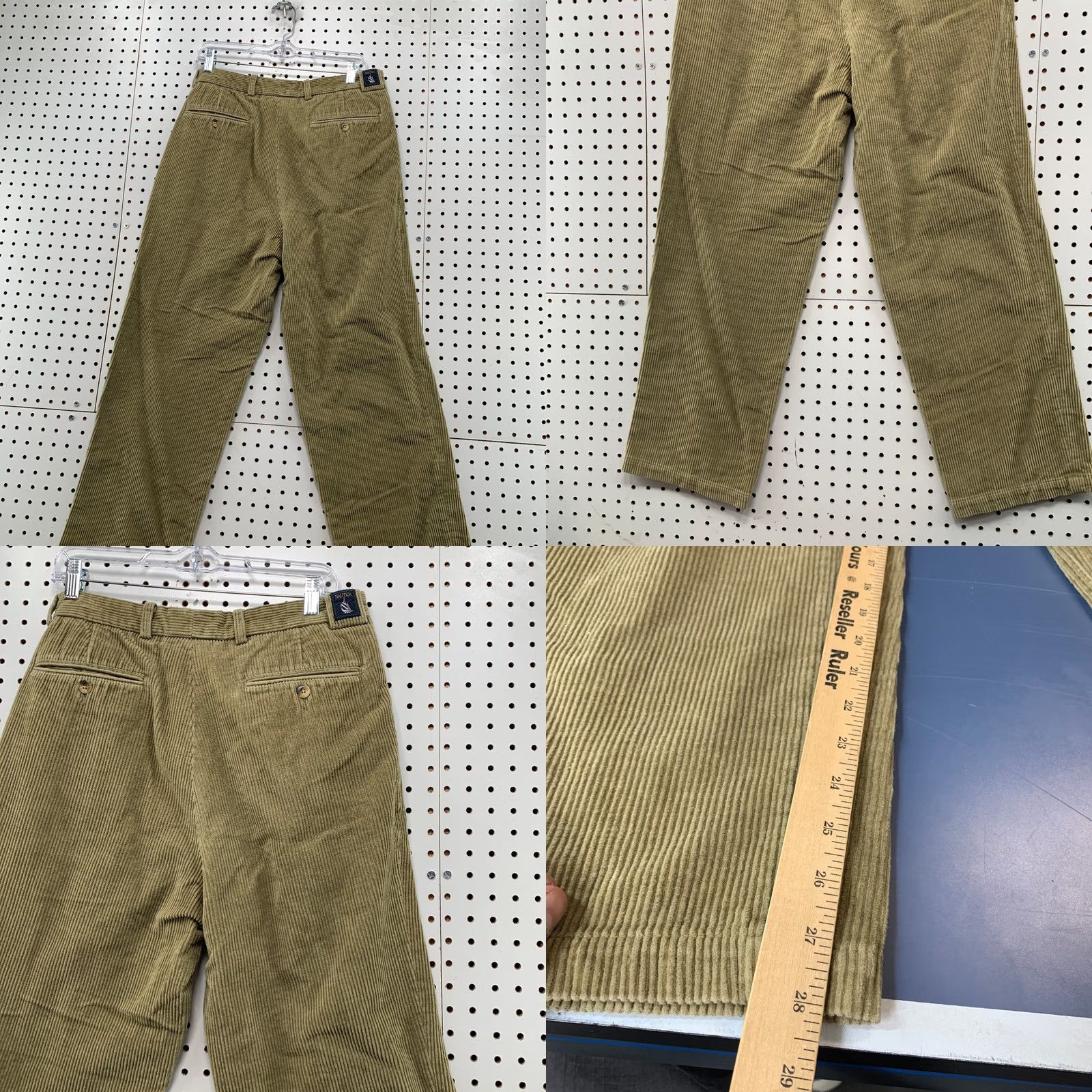 Nautica Nautica Corduroy Pants Khaki Tan 32x34 Straight Leg Cotton Vintage? No. Size US 32 / EU 48 - 8 Thumbnail