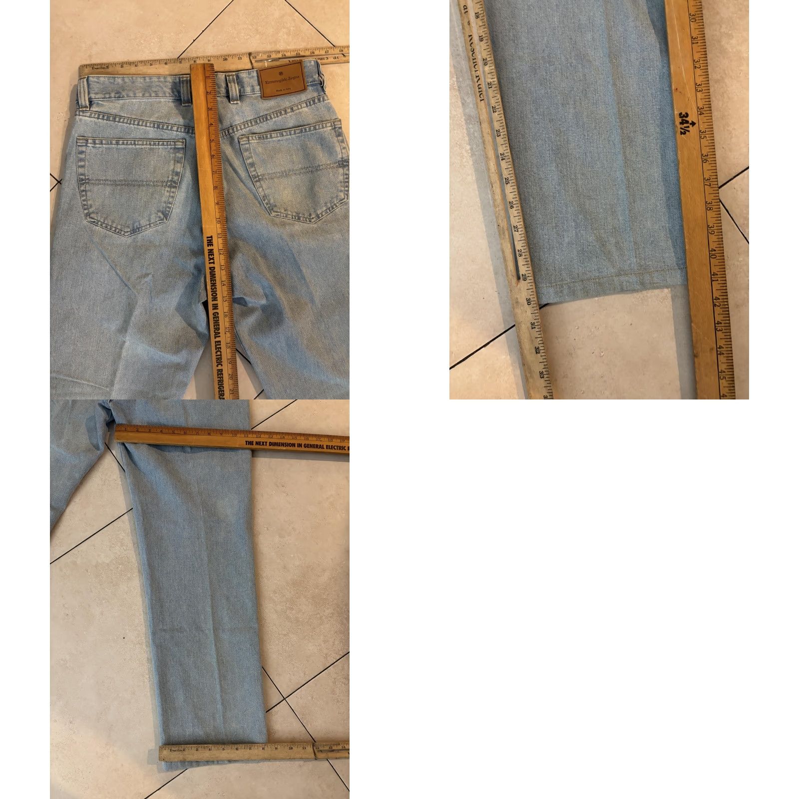 Ermenegildo Zegna Ermenegildo Zegna Jeans Mens 35 Light Wash Made in Italy Denim Casual Straight Jeans Blue 35 Inseam Regular Waist 35 Mens Size US 35 - 8 Thumbnail