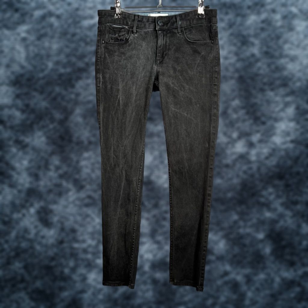 Vintage Habitual Womens Jeans 26 Black Denim Skinny Low Rise Adult Womens 26 28 Inseam 26in Cotton Blend Denim Pants Size 28" / US 6 / IT 42 - 1 Thumbnail