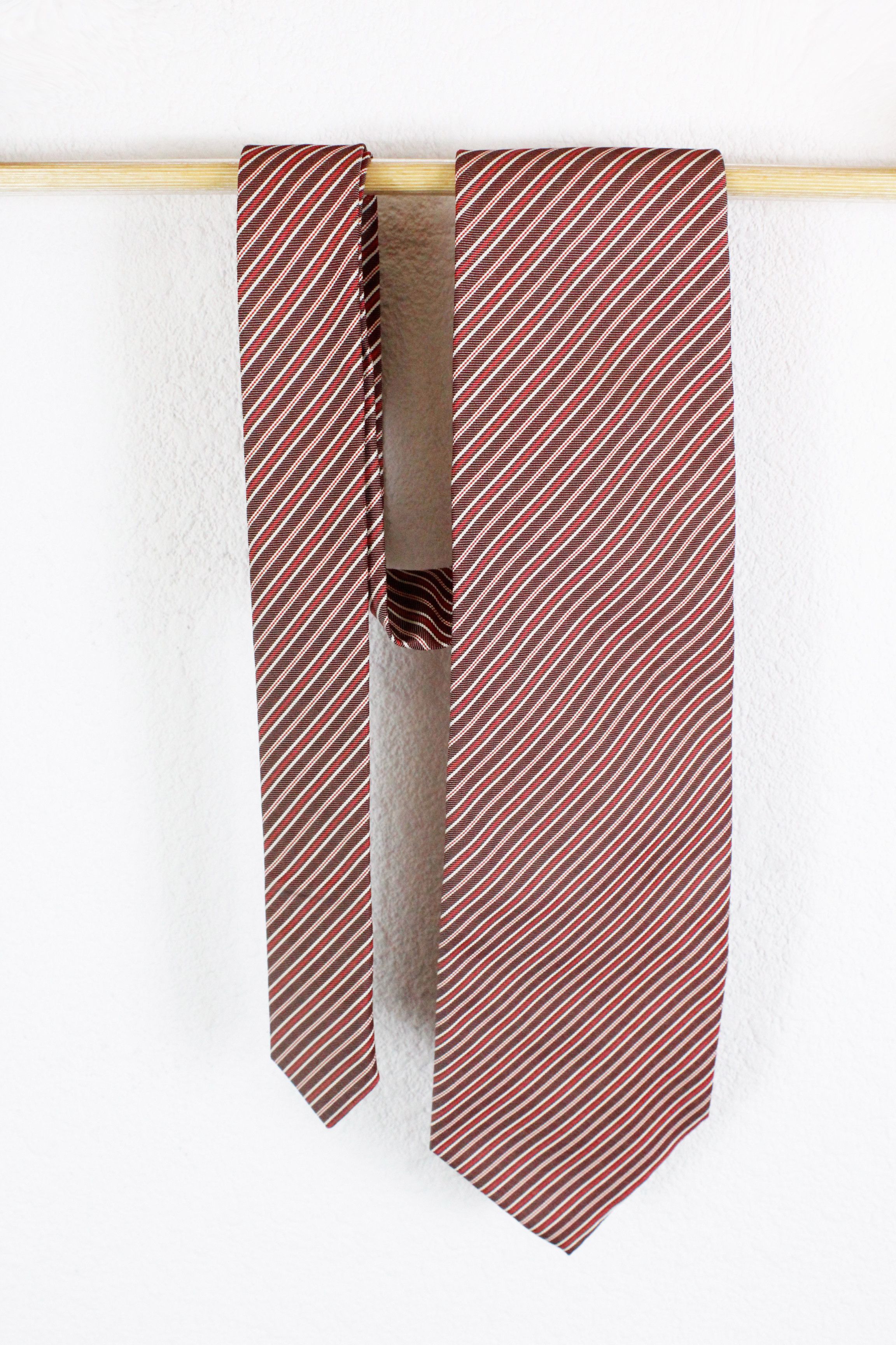 Longchamp Longchamp Striped Silk Tie Cravatte Size ONE SIZE - 1 Thumbnail