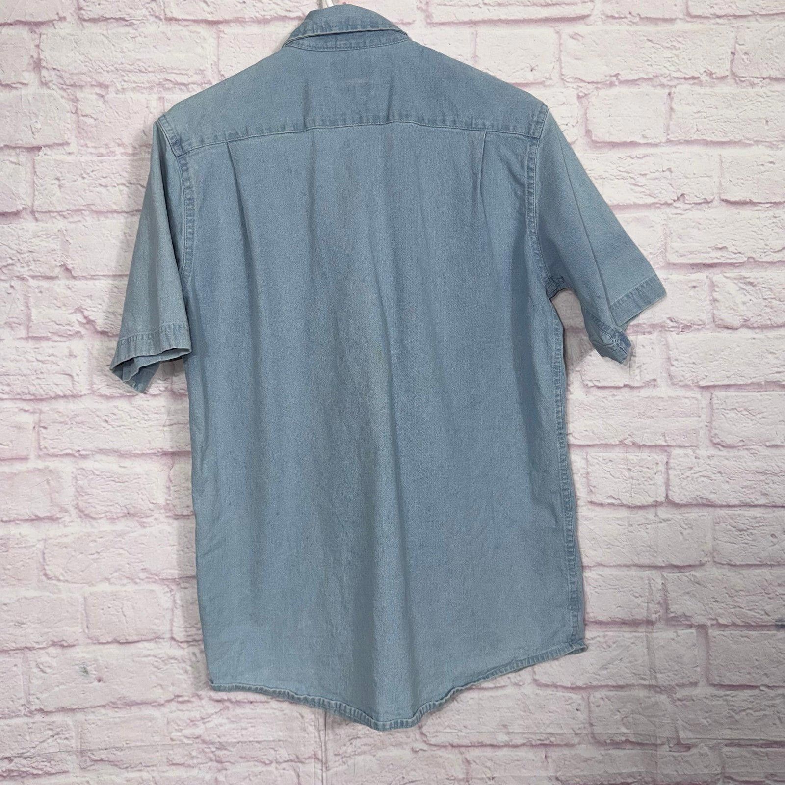 Wrangler Wrangler Men's Small Short Sleeve Denim Shirt Size US S / EU 44-46 / 1 - 7 Thumbnail