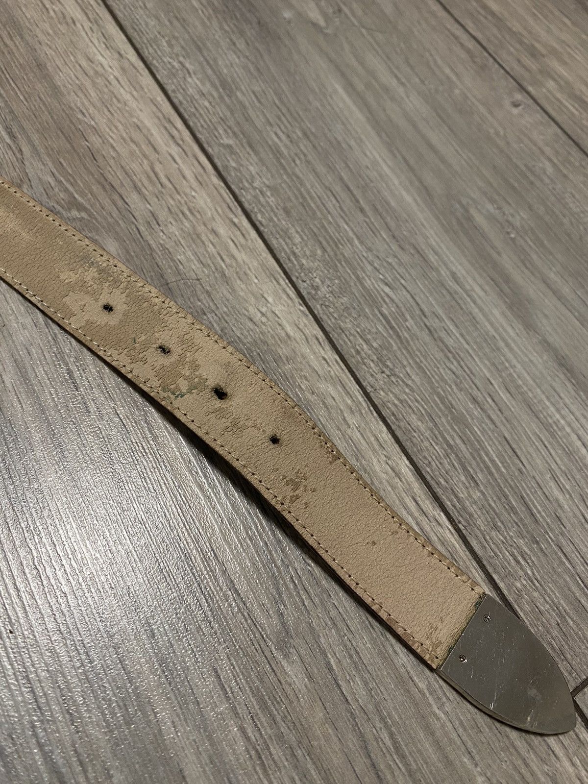 Gucci Vintage Gucci Belt Crest Patent Leather Monogram Brown Y2K Size ONE SIZE - 13 Thumbnail
