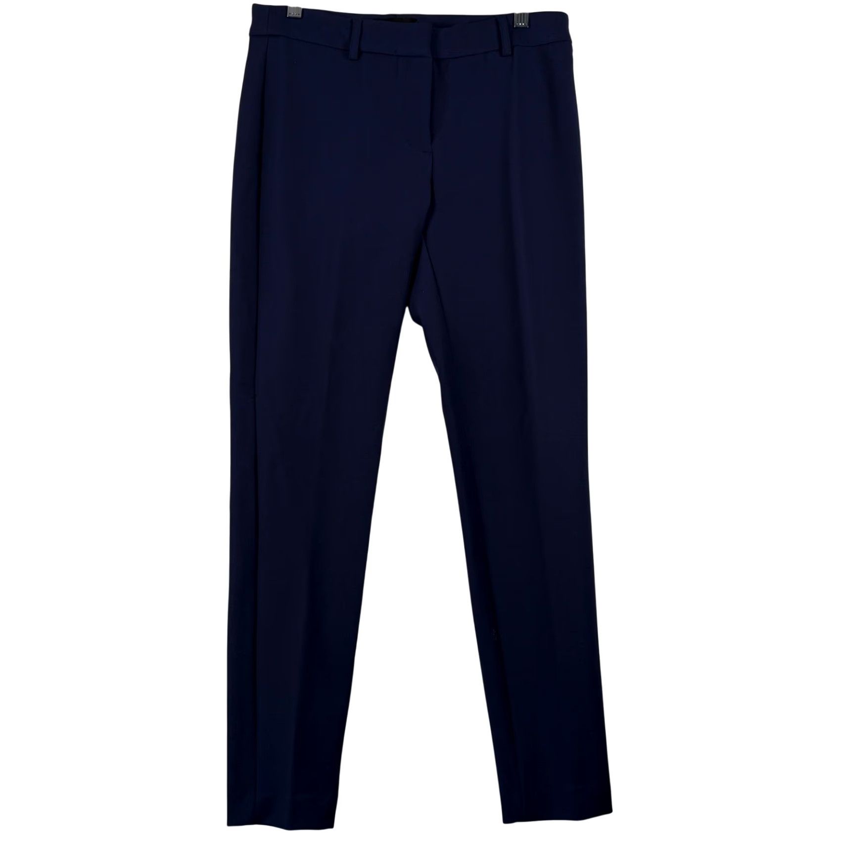 Express Express Womens Pants 6R Navy Blue Stretch Mid Rise Slim Skinny Trousers Workwear EUC Size 28" / US 6 / IT 42 - 2 Thumbnail