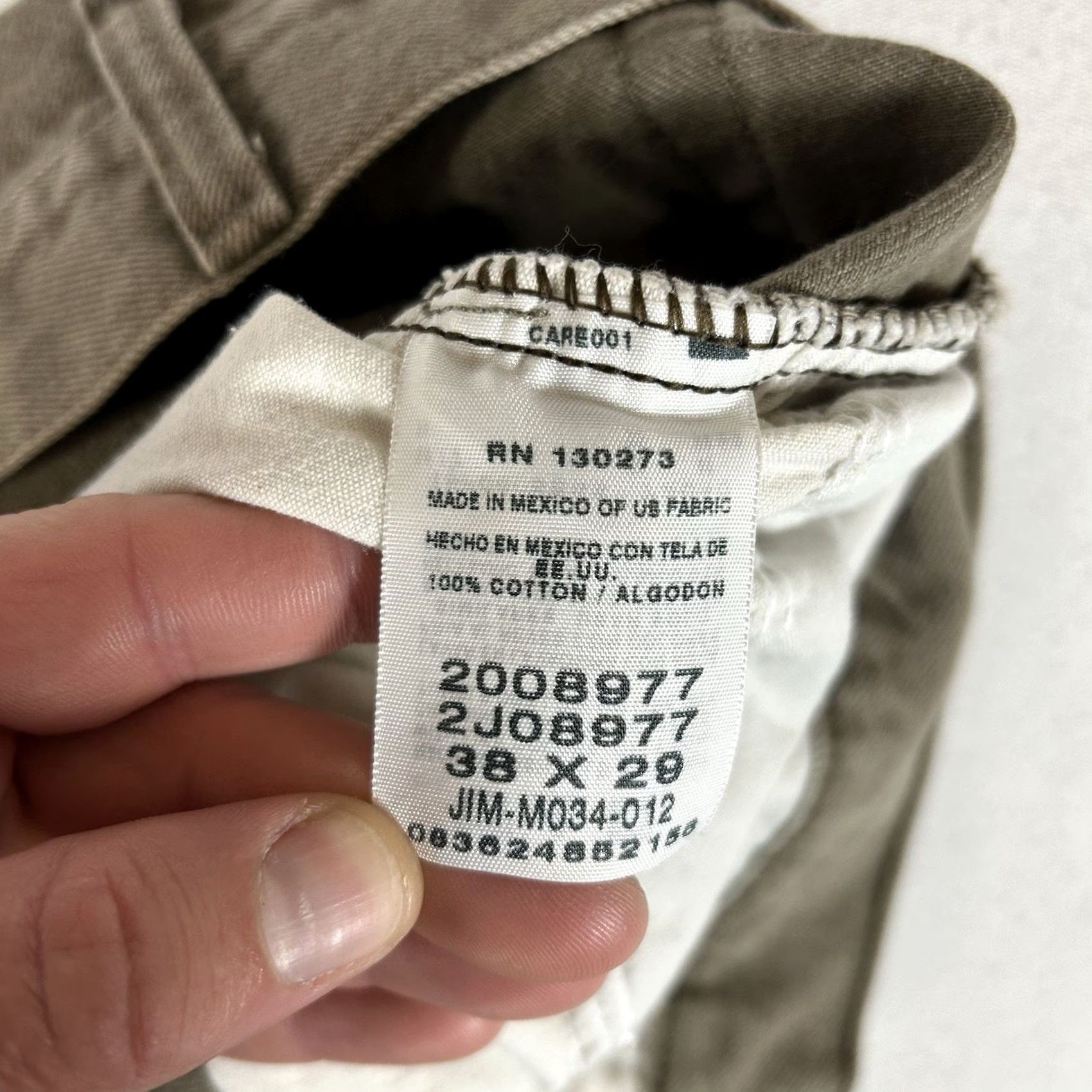 Lee Lee Chino Pants Regular Fit Straight Leg 38x29 Beige 100% Cotton Men Size US 38 / EU 54 - 6 Thumbnail