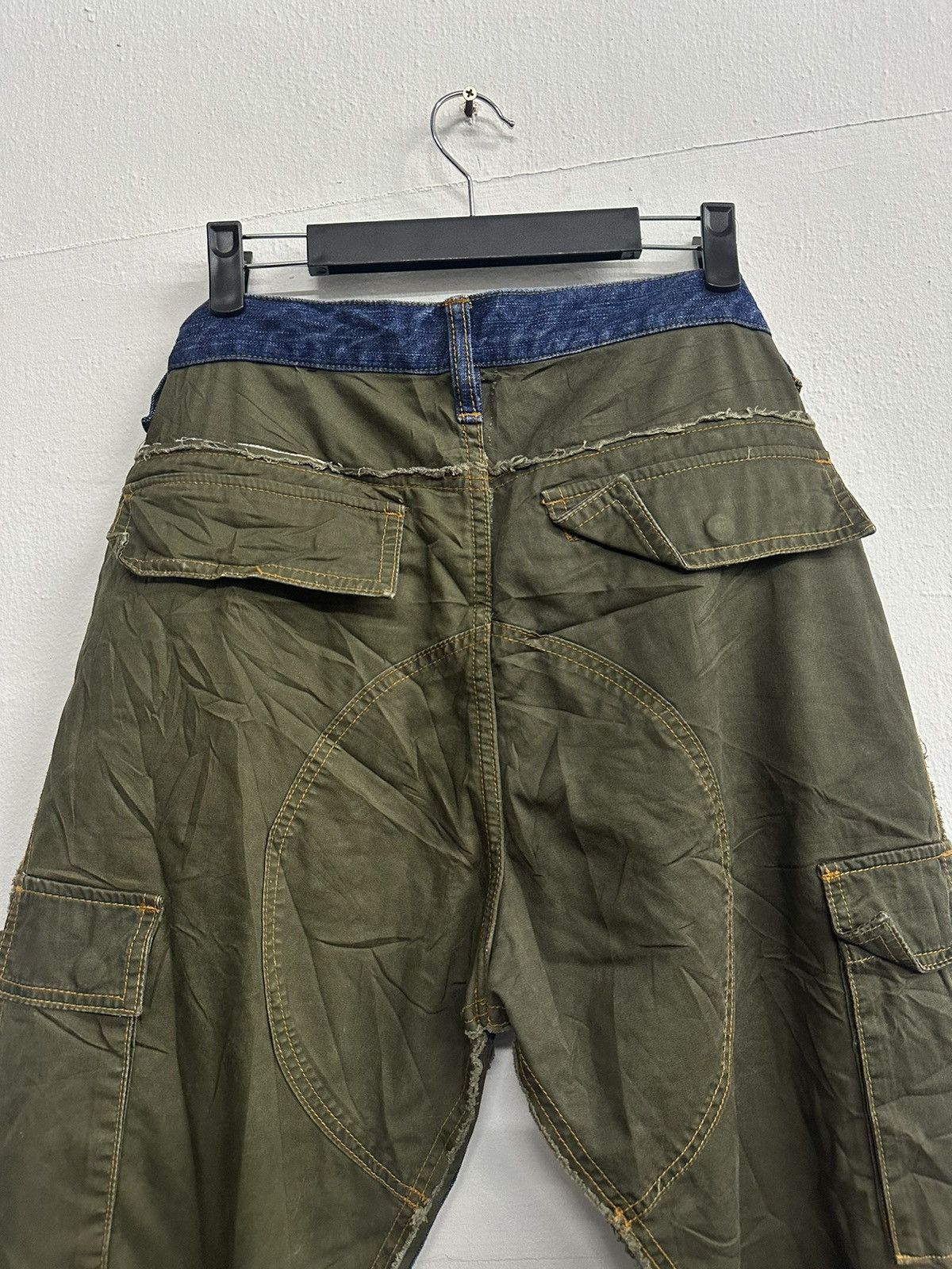 Vintage Reconstruct BOYCOTT Double Knee Cargo Pants Size US 34 / EU 50 - 8 Thumbnail