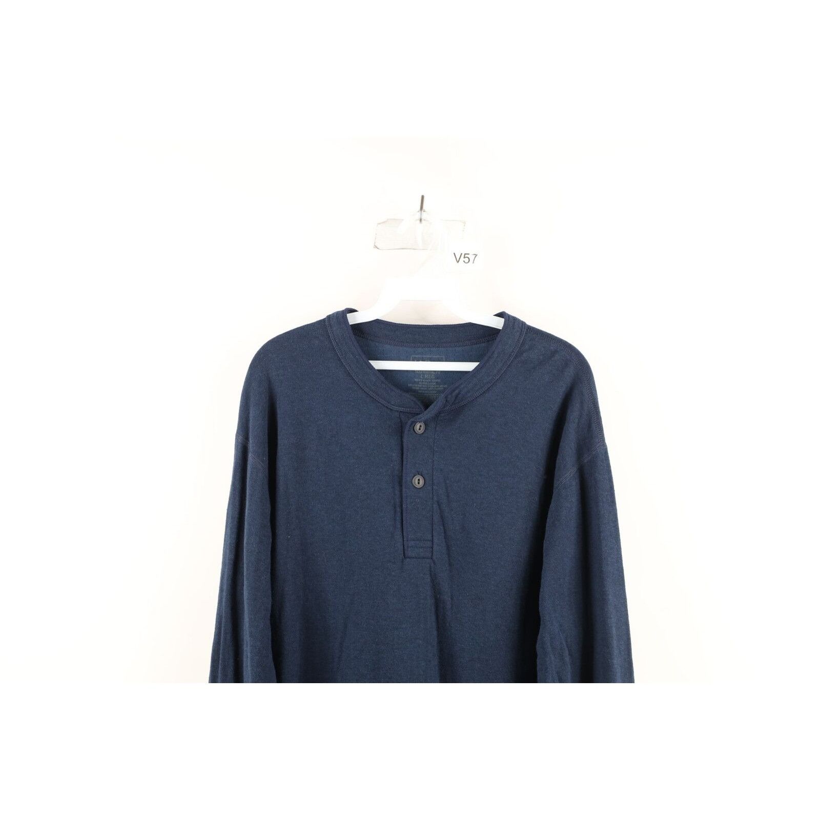 L.L. Bean × Vintage Vintage LL Bean Rivers Driver Long Sleeve Henley T-Shirt Size US L / EU 52-54 / 3 - 2 Thumbnail