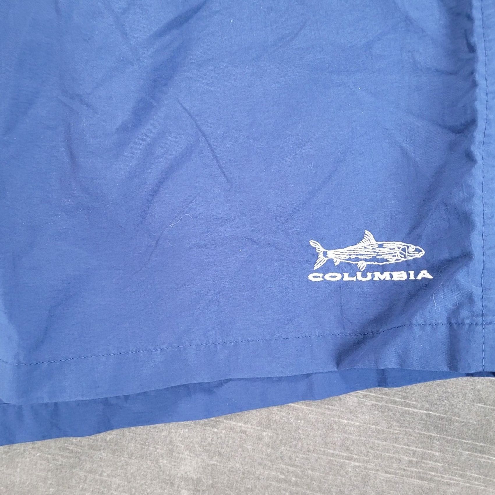 Vintage Columbia Mens M Blue Fishing Packable Shorts Performance Gear Size US 31 - 3 Thumbnail