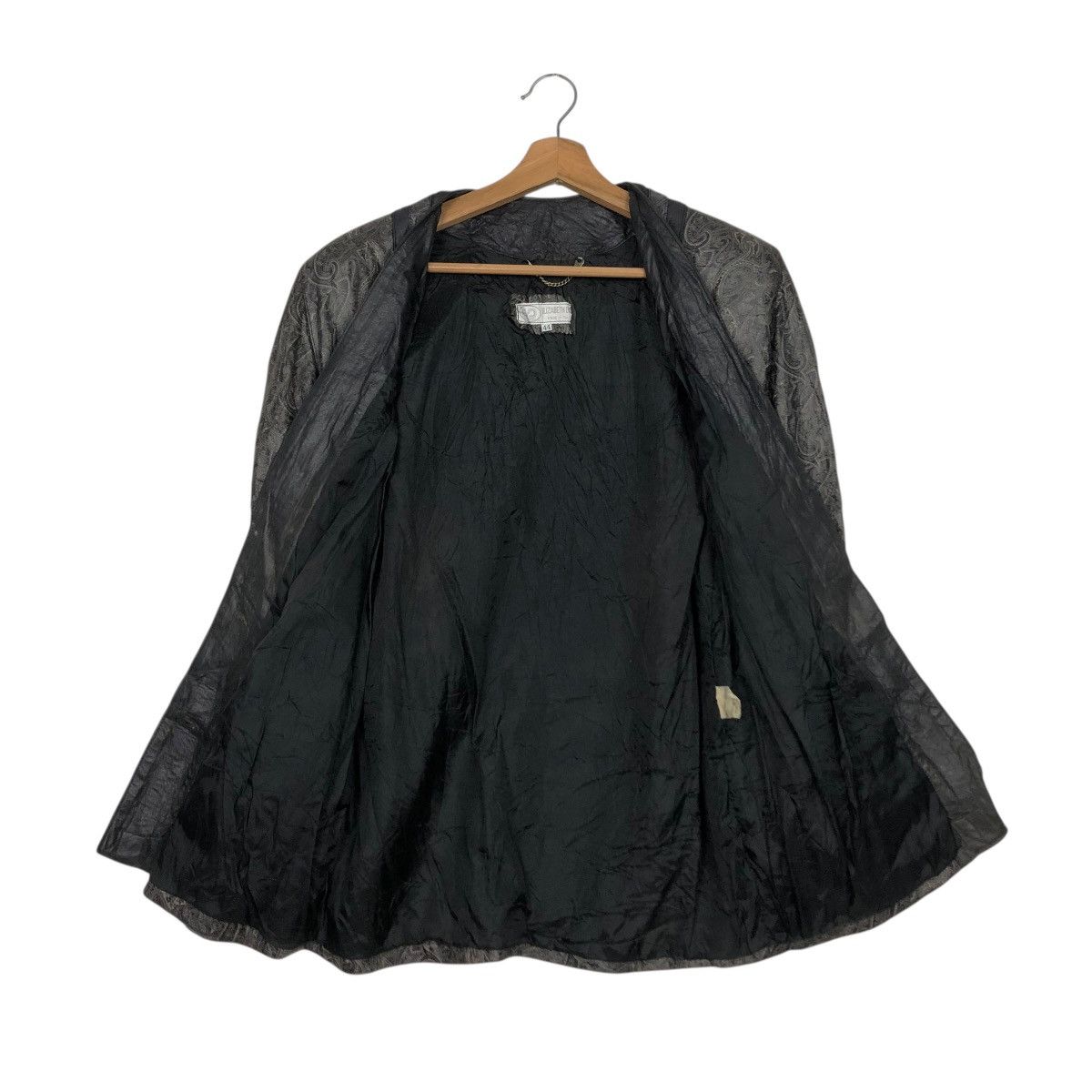 Vintage 🔥VINTAGE LEATHER JACKET BUTTONLESS ELIZABETH ITALY Size M / US 6-8 / IT 42-44 - 15 Thumbnail