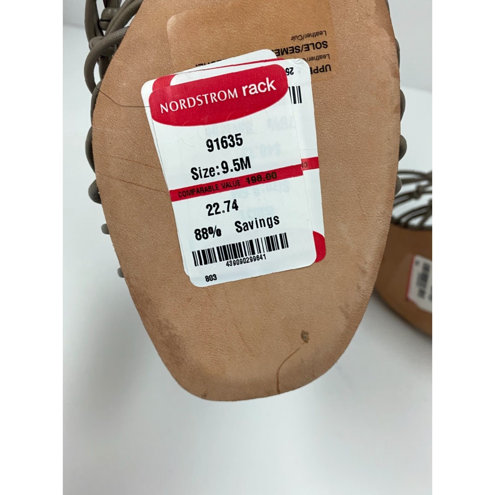 Nordstrom Nordstrom Signature Heels Womens 9.5 Gray Slip On Block Mule Open Toe Leather Comfort 20s Womens Heel Size US 8 / IT 38 - 5 Thumbnail