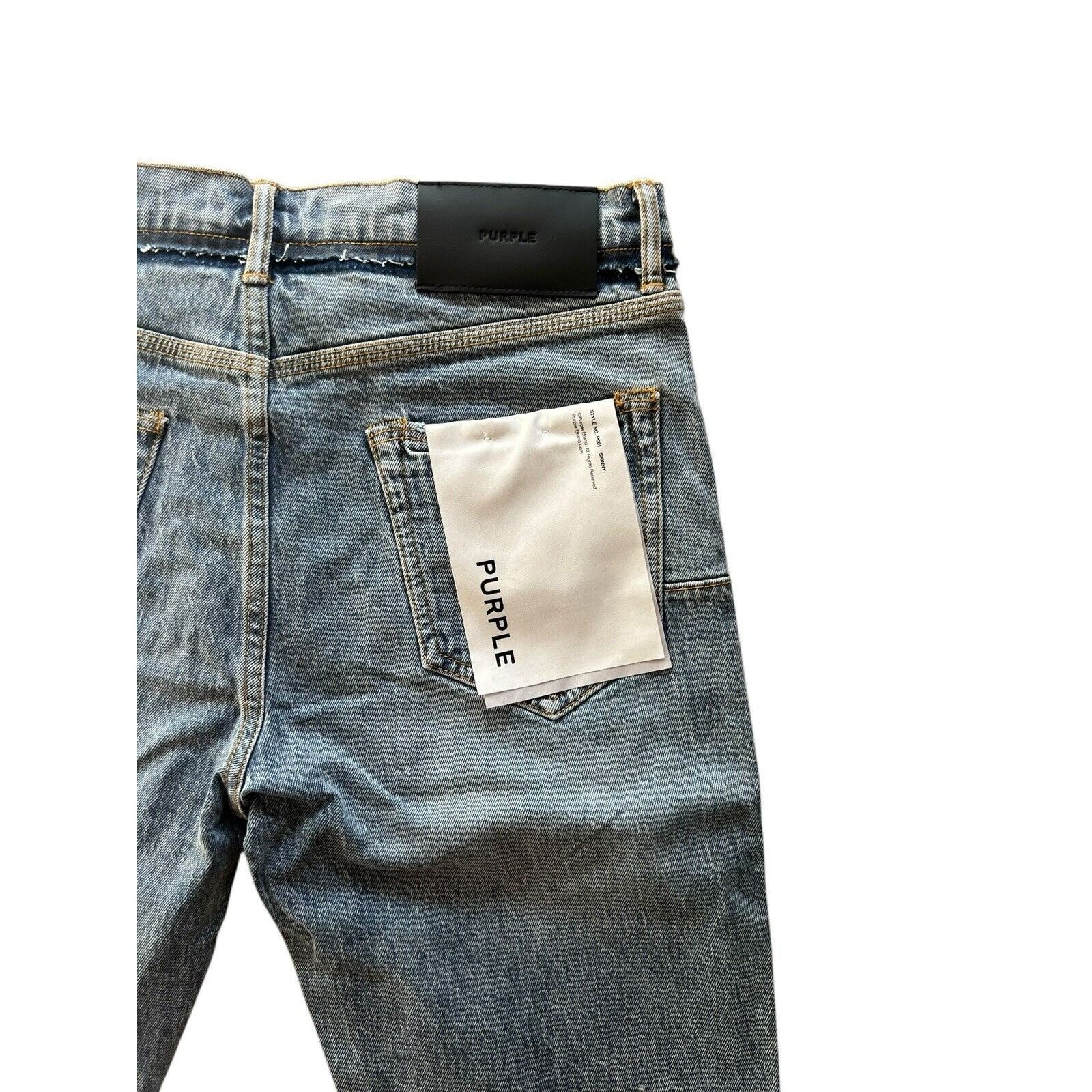 Purple Brand Purple Brand Jeans Mens Shadow Skinny P001 Blue Size 38/34 Size US 38 / EU 54 - 7 Thumbnail