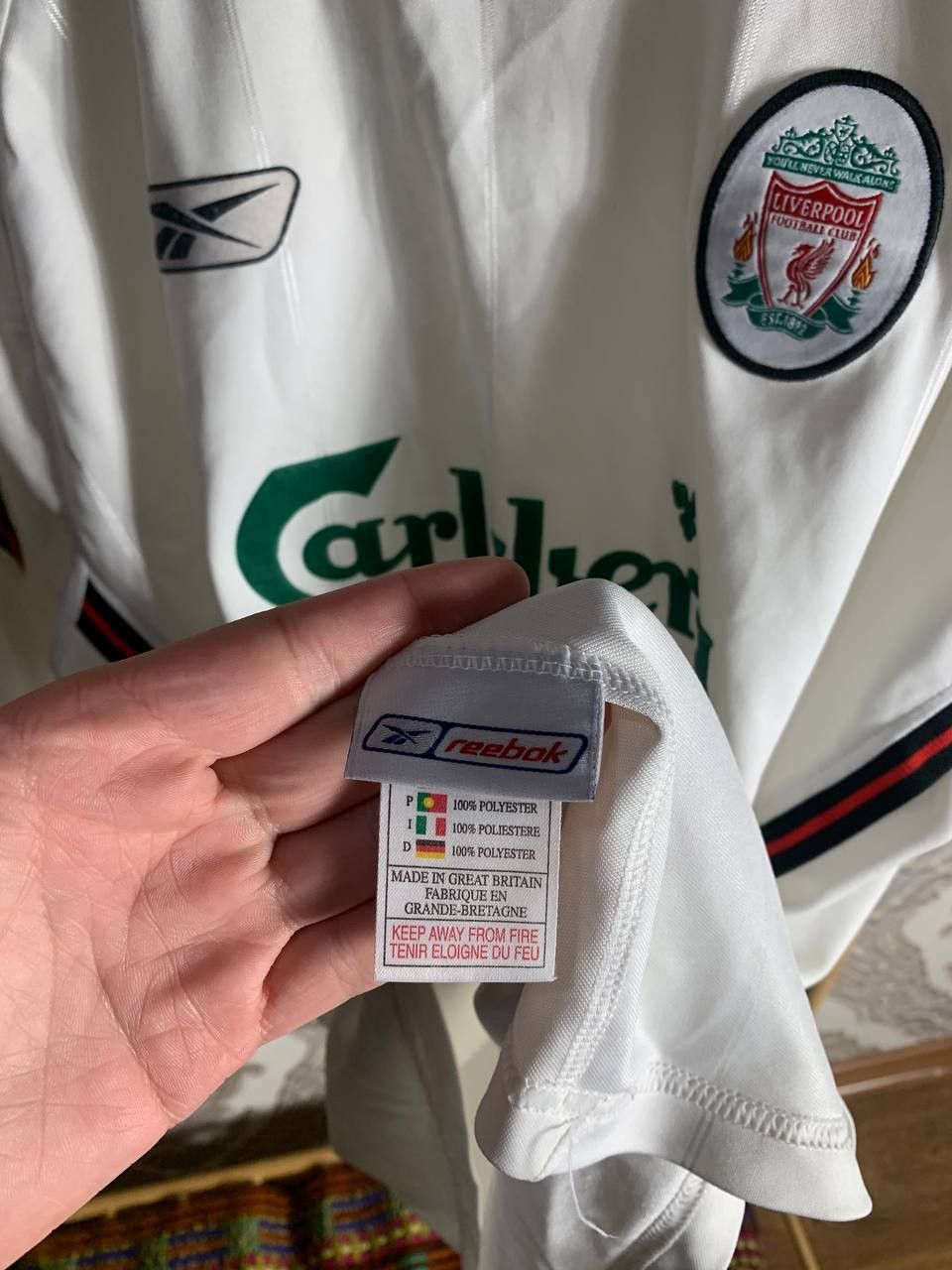 Reebok Vintage Reebok FC Liverpool England Soccer Jersey Retro Size US XL / EU 56 / 4 - 8 Thumbnail