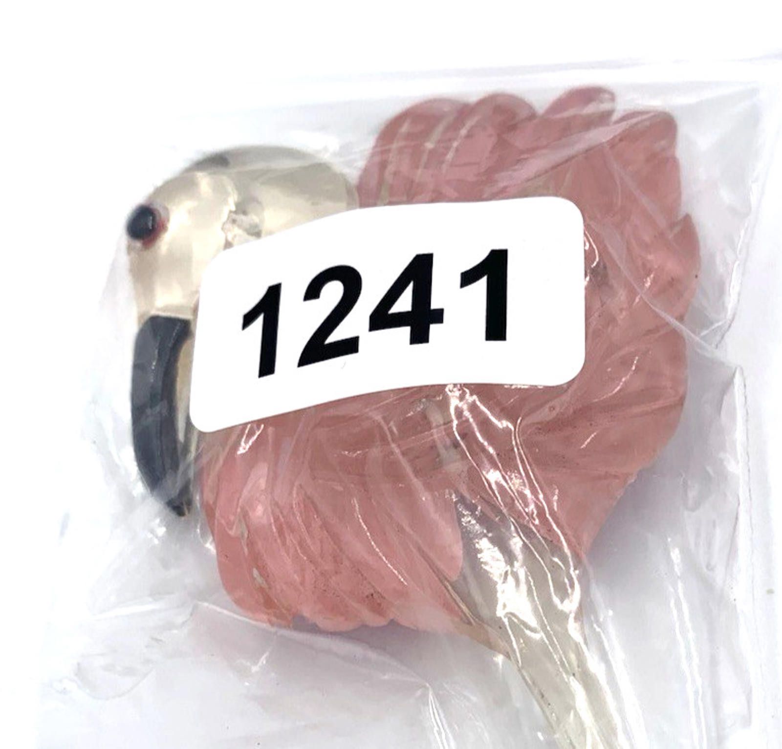 Other Flamingo Reverse Etched Pink Black Large Brooch Lucite Bird Size ONE SIZE - 5 Thumbnail