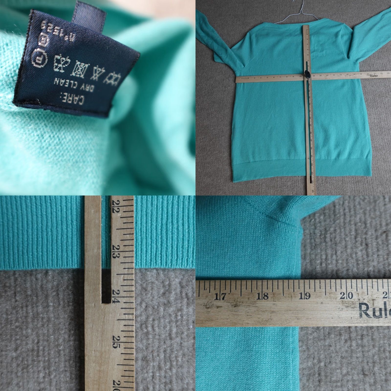 Ralph Lauren Ralph Lauren Sweater Womens XL Blue Solid Cashmere Wool Pullover Knit Long Sleeve Casual Winter Spring Fall Mens? Women? Size XL / US 12-14 / IT 48-50 - 8 Thumbnail
