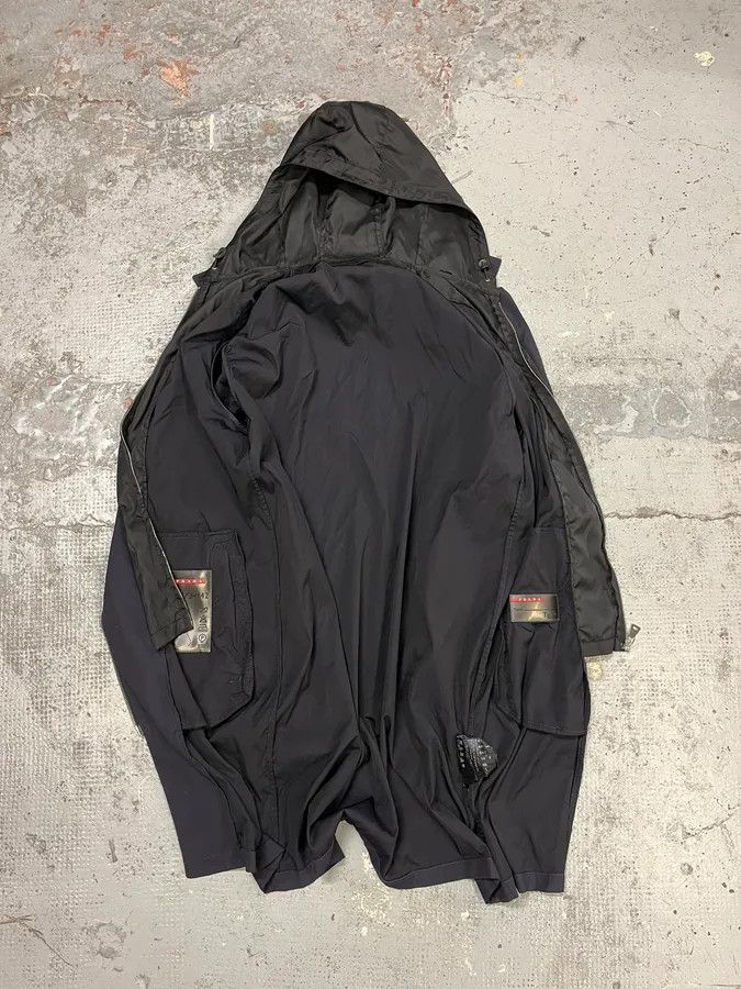 Prada AW2009 Prada Navy Nylon Hooded Jacket Linea Rossa Size US M / EU 48-50 / 2 - 9 Thumbnail