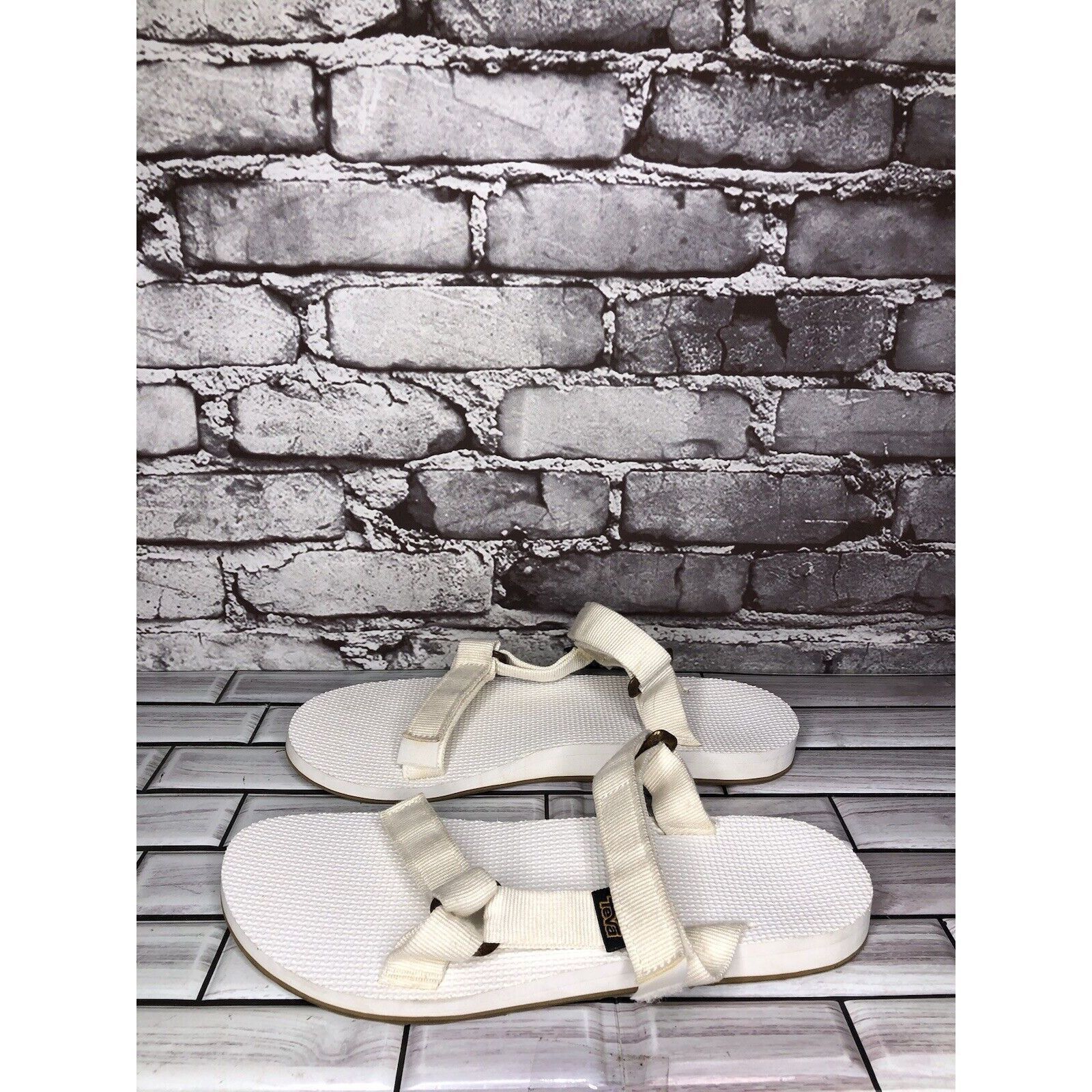 Teva Teva Universal White Textile Foam Slide Sandals Women Sz 10 Size US 10 / IT 40 - 6 Thumbnail