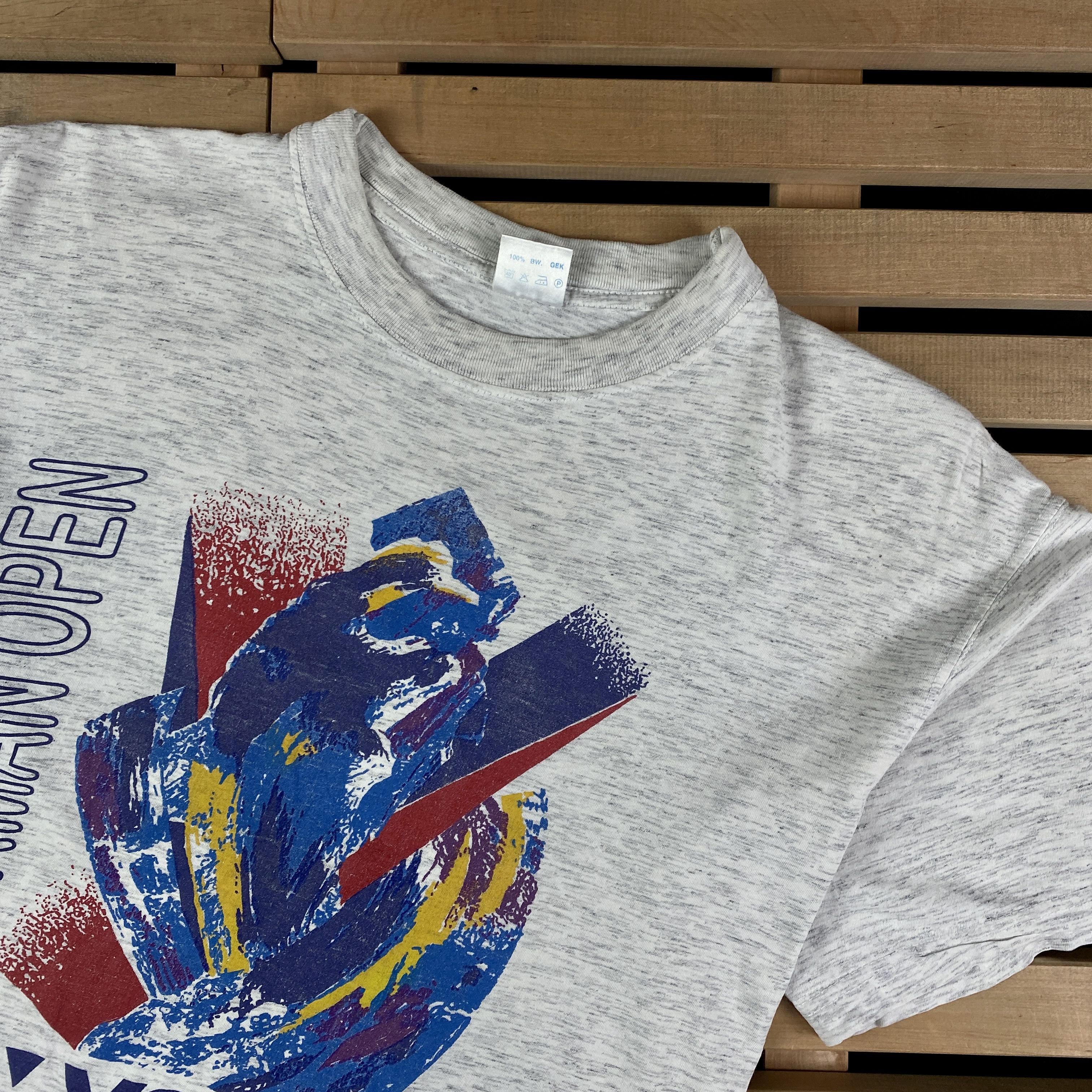 Japanese Brand × Vintage Mens Vintage T-Shirt Yonex German Open Size L Size US L / EU 52-54 / 3 - 2 Thumbnail