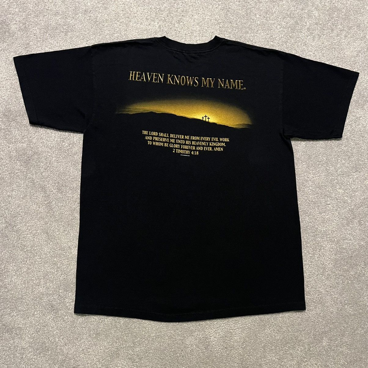 Vintage Vintage Jesus Christ Because of Him Heaven Knows my Name Tee Size US L / EU 52-54 / 3 - 2 Thumbnail