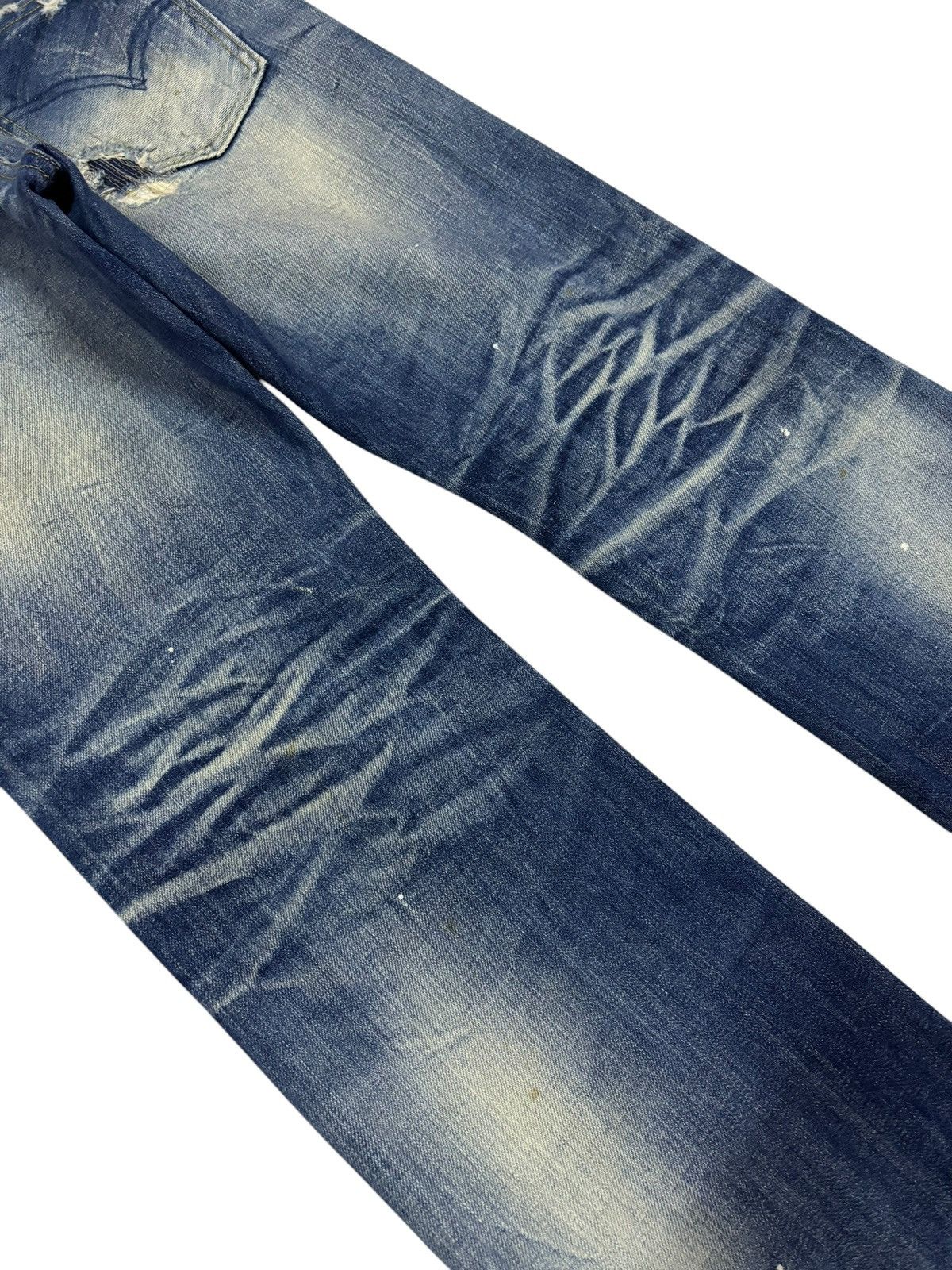 14th Addiction × Japanese Brand Vintage A.V.H Costume Black Label Distressed Jeans Size US 31 - 8 Thumbnail
