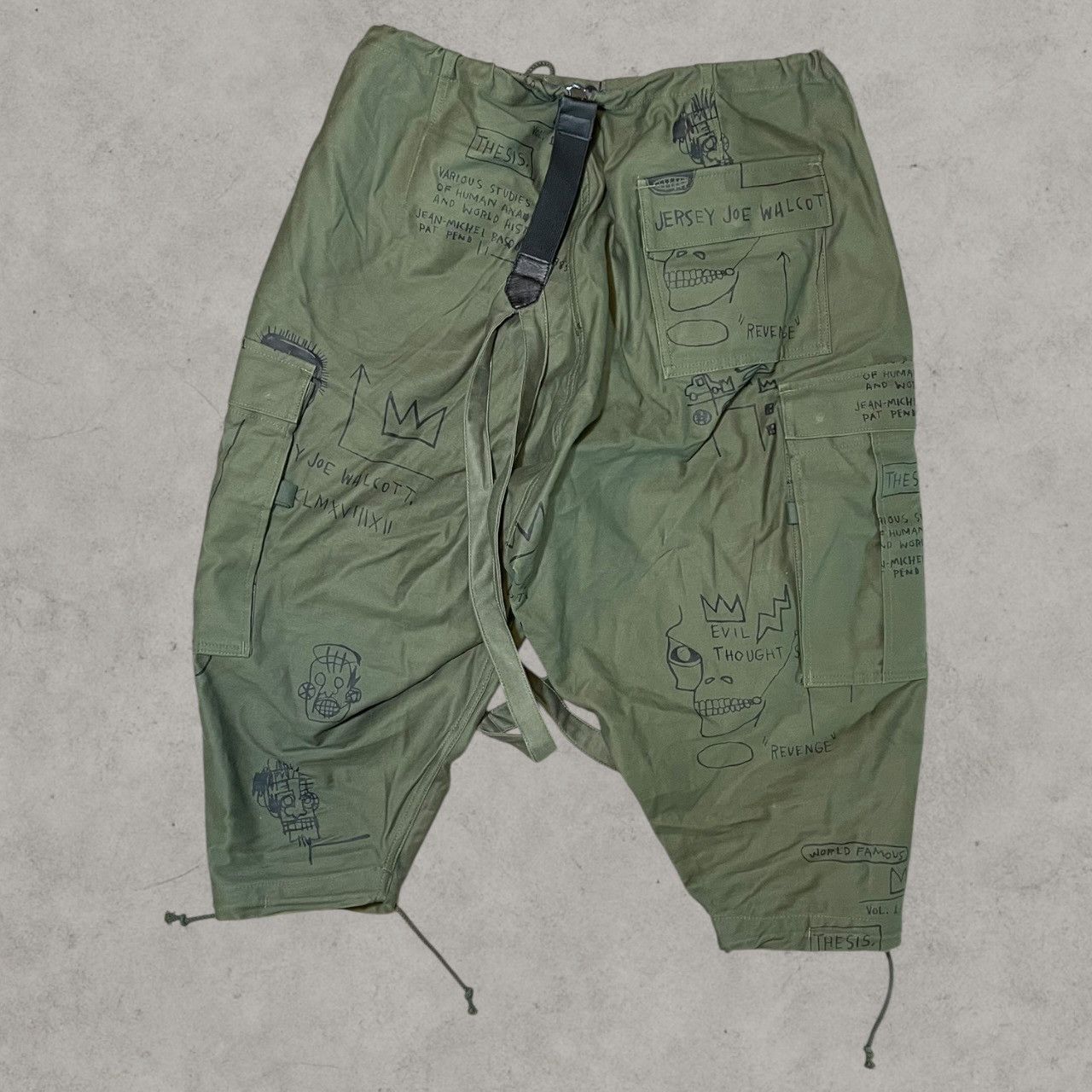 Junya Watanabe AW22 Junya Watanabe x Basquiat Cargo Cropped Pants Sz M Size US 32 / EU 48 - 4 Thumbnail