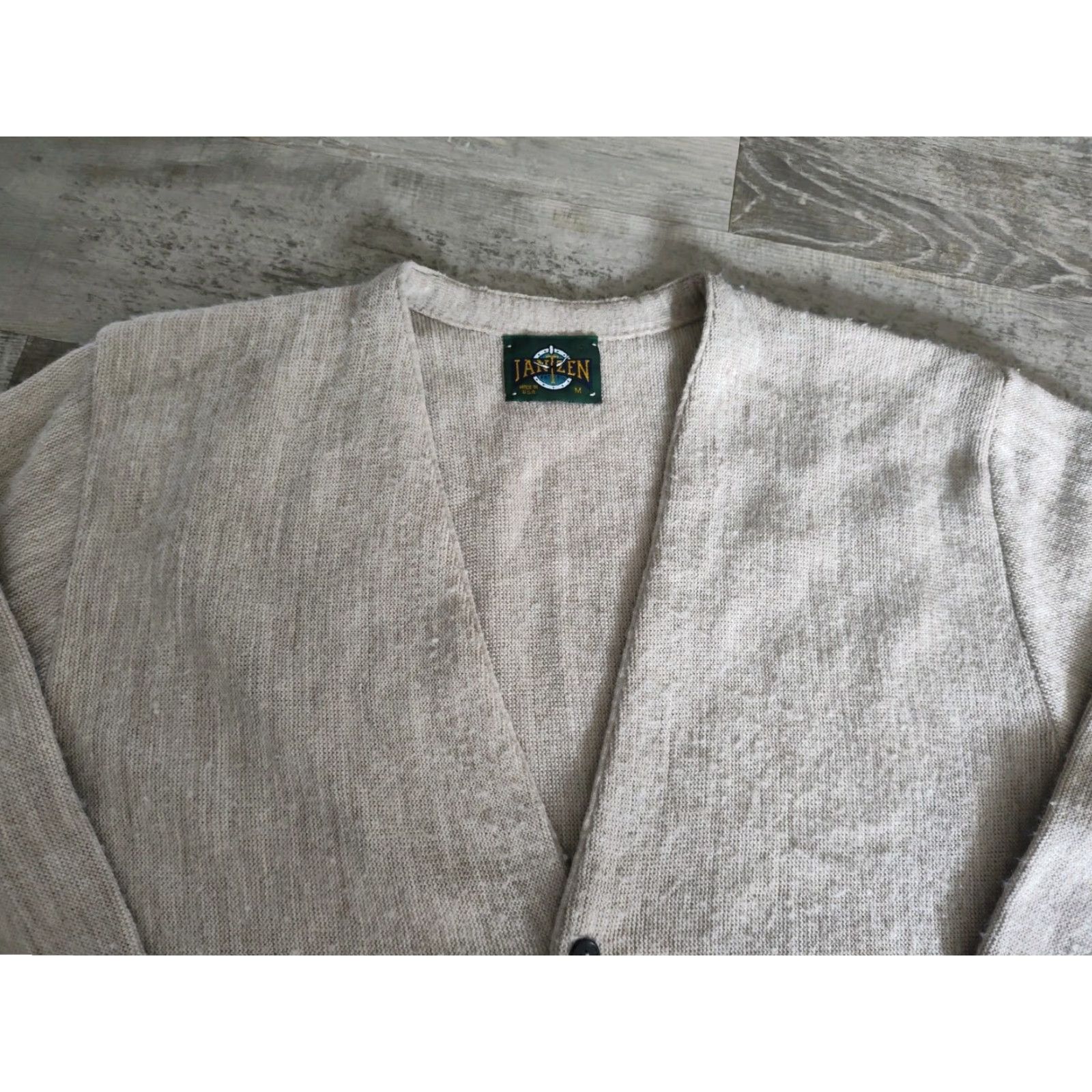 Jantzen VINTAGE Jantzen Men’s Cardigan Sweater M Casual Winter Fall Spring Summer USA 80s 90s Size US M / EU 48-50 / 2 - 4 Thumbnail