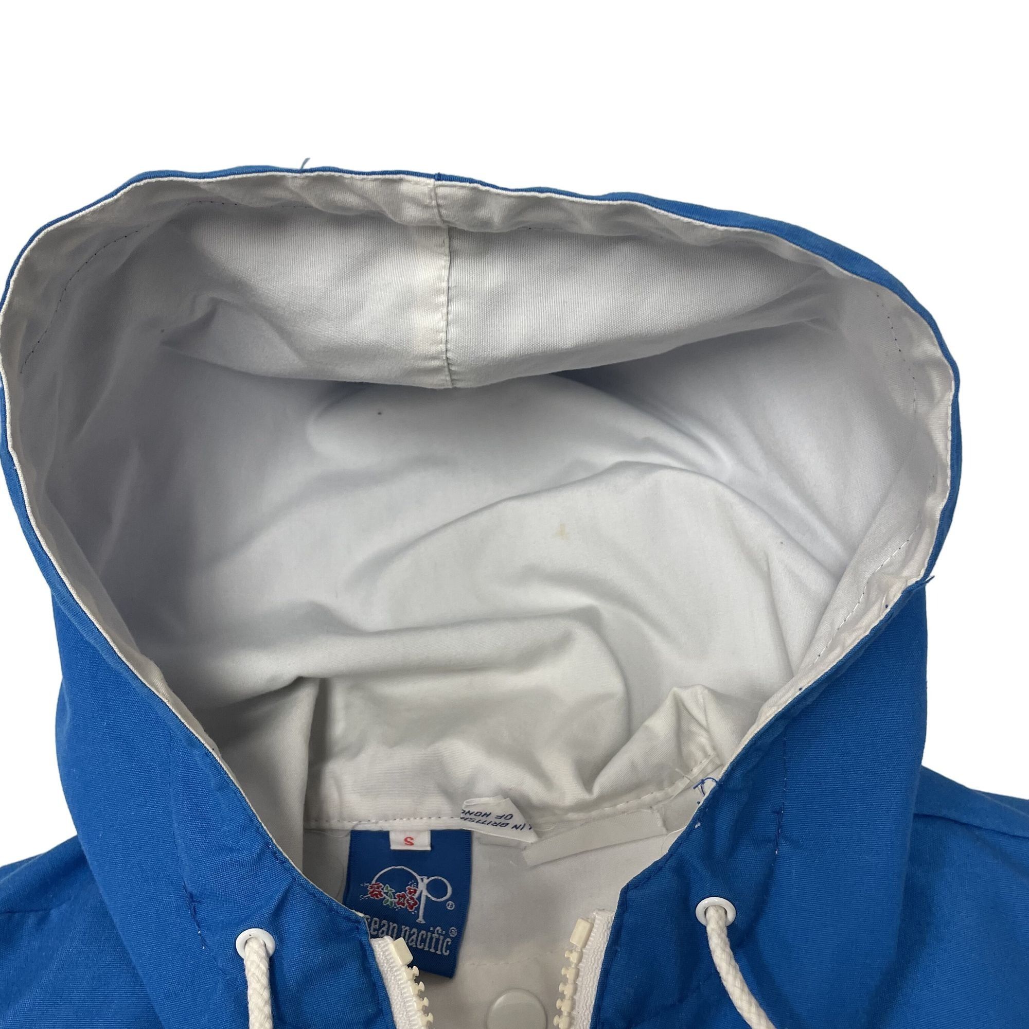 Ocean Pacific Vtg OP Ocean Pacific 4 Pocket Coat HOODIE Lined Jacket Size US S / EU 44-46 / 1 - 11 Thumbnail