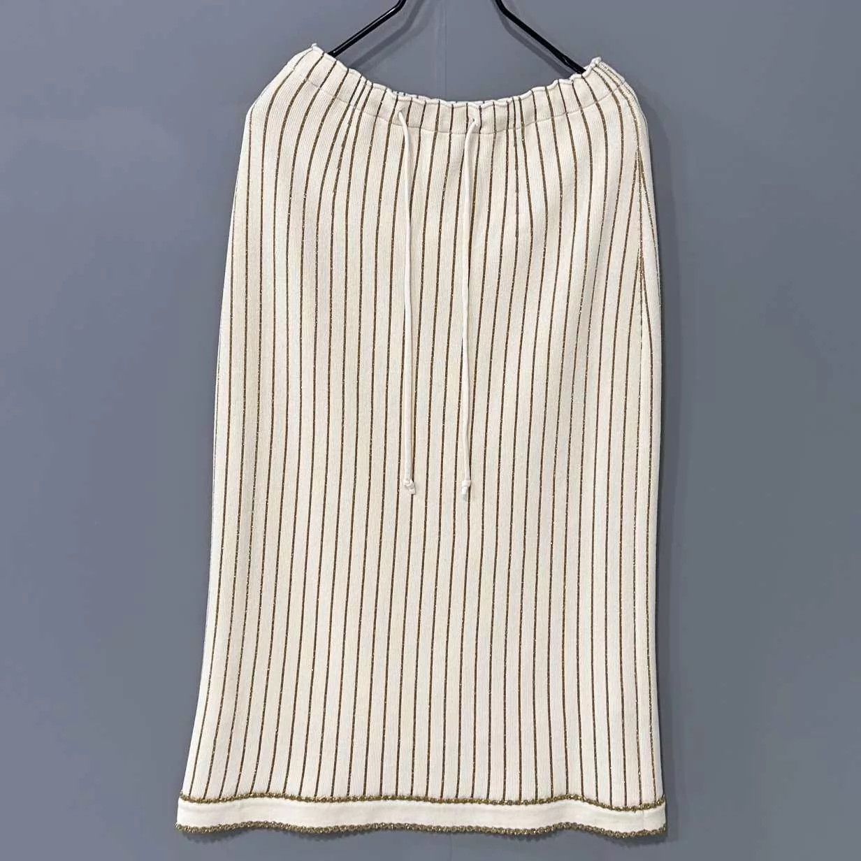 Gucci GUCCI Gold Striped Skirt XS 99 New Size XS / US 0-2 / IT 36-38 - 3 Thumbnail