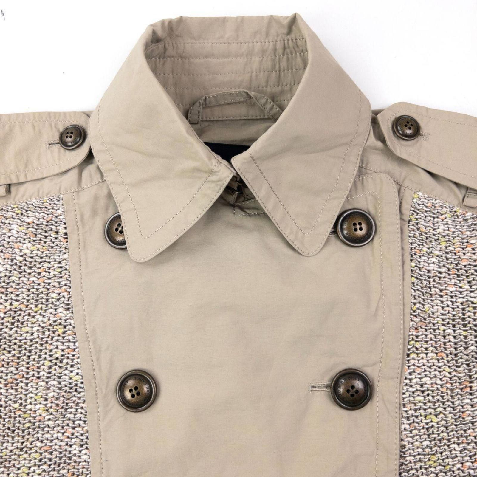 Burberry Vintage 2000s Burberry Black Label Knitted Trench Jacket M Size M / US 6-8 / IT 42-44 - 3 Thumbnail