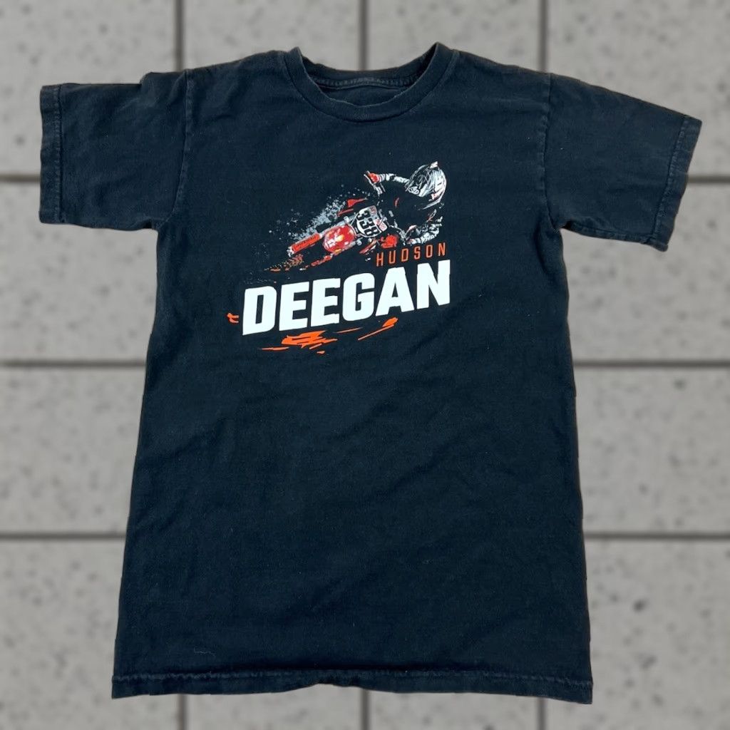 Hudson VINTAGE Deegan 38 T Shirt XS Black Motocross Graphic Men Short Sleeve Size XS Regular Fit Size US XS / EU 42 / 0 - 1 Thumbnail