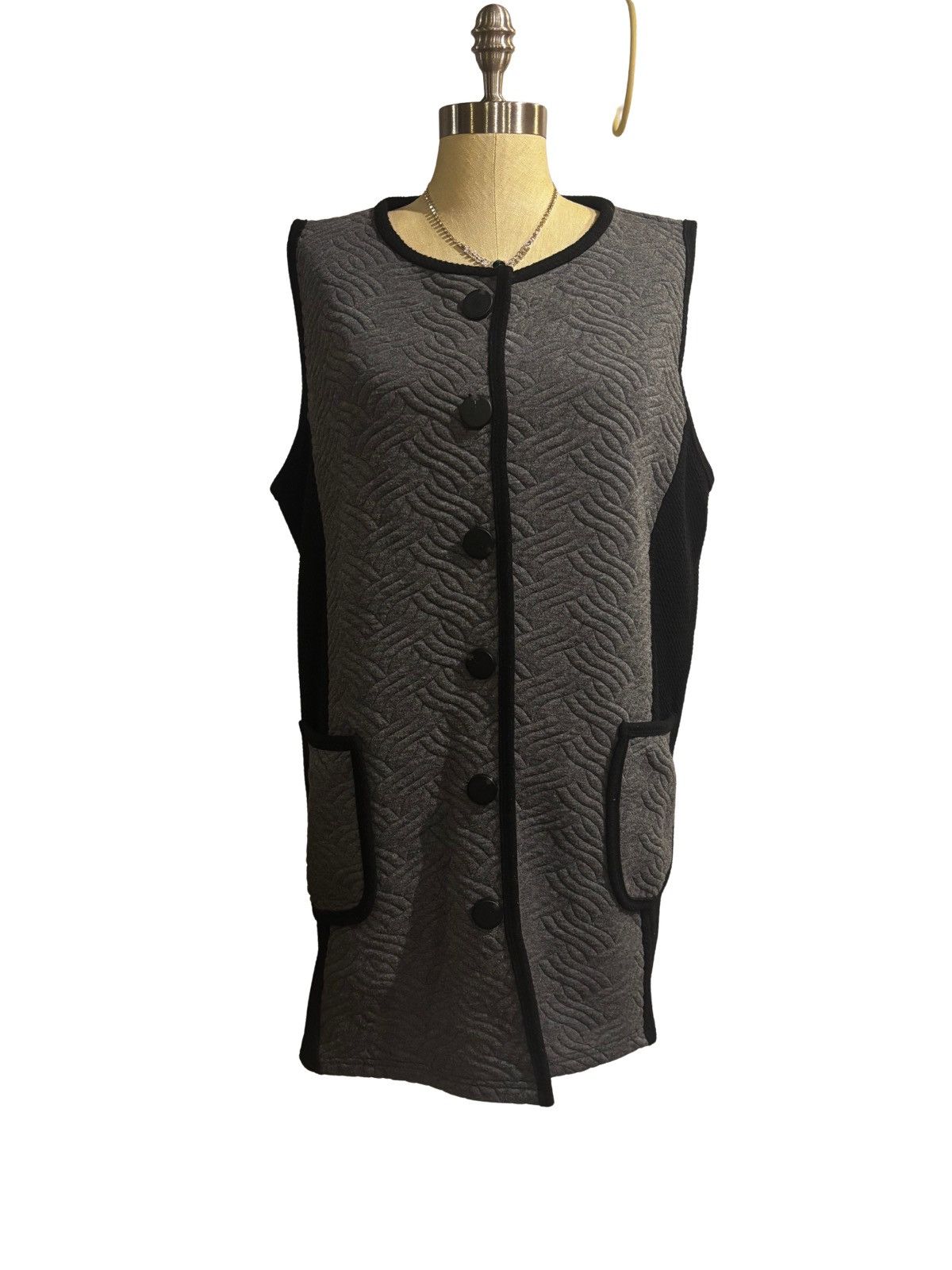 Other Women’s black & gray Vest.wt2544 Size XXL / US 16-18 / IT 52-54 - 1 Thumbnail