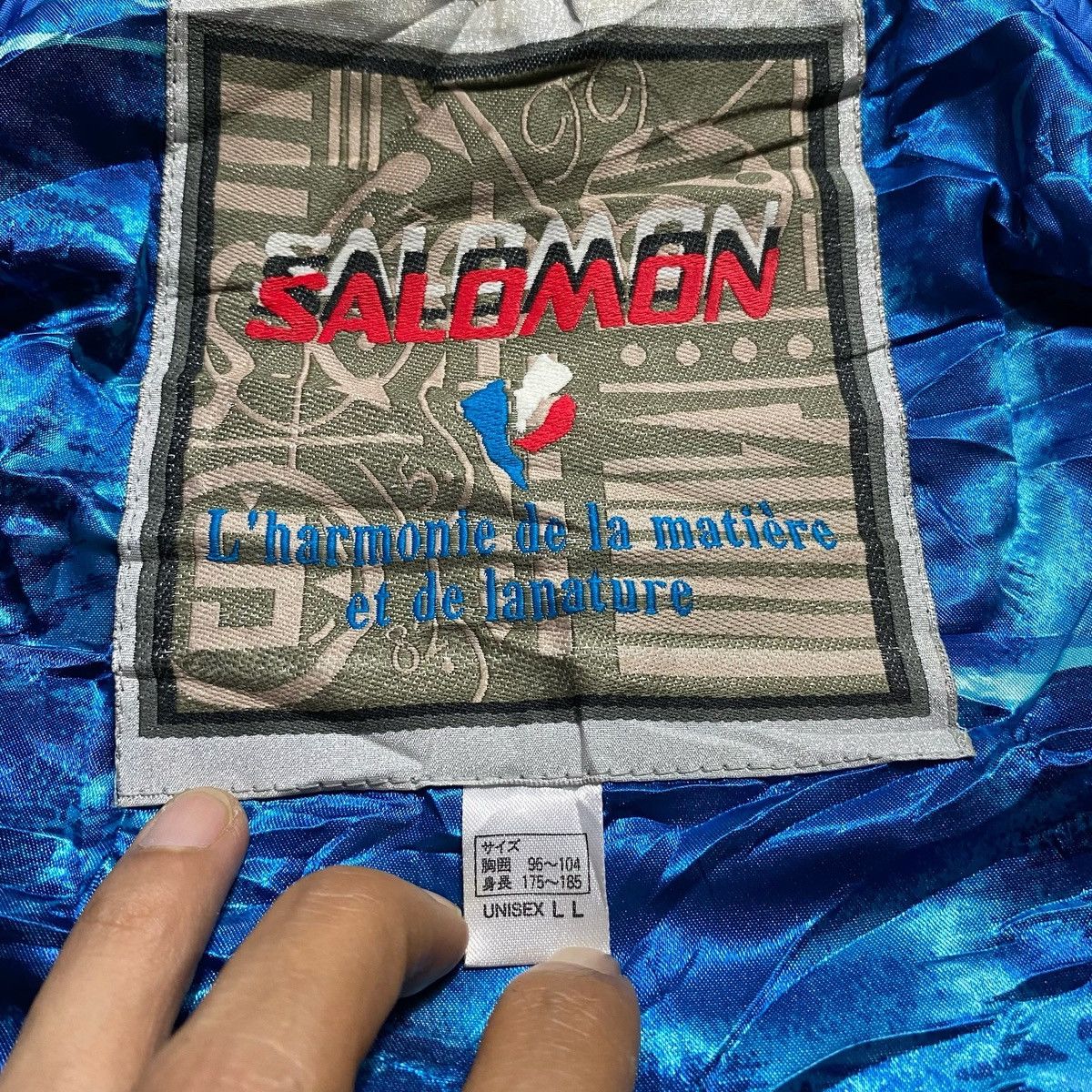 VINTAGE SALOMON SKI JACKET INSULATED WINTER WEAR MULTICOLOR