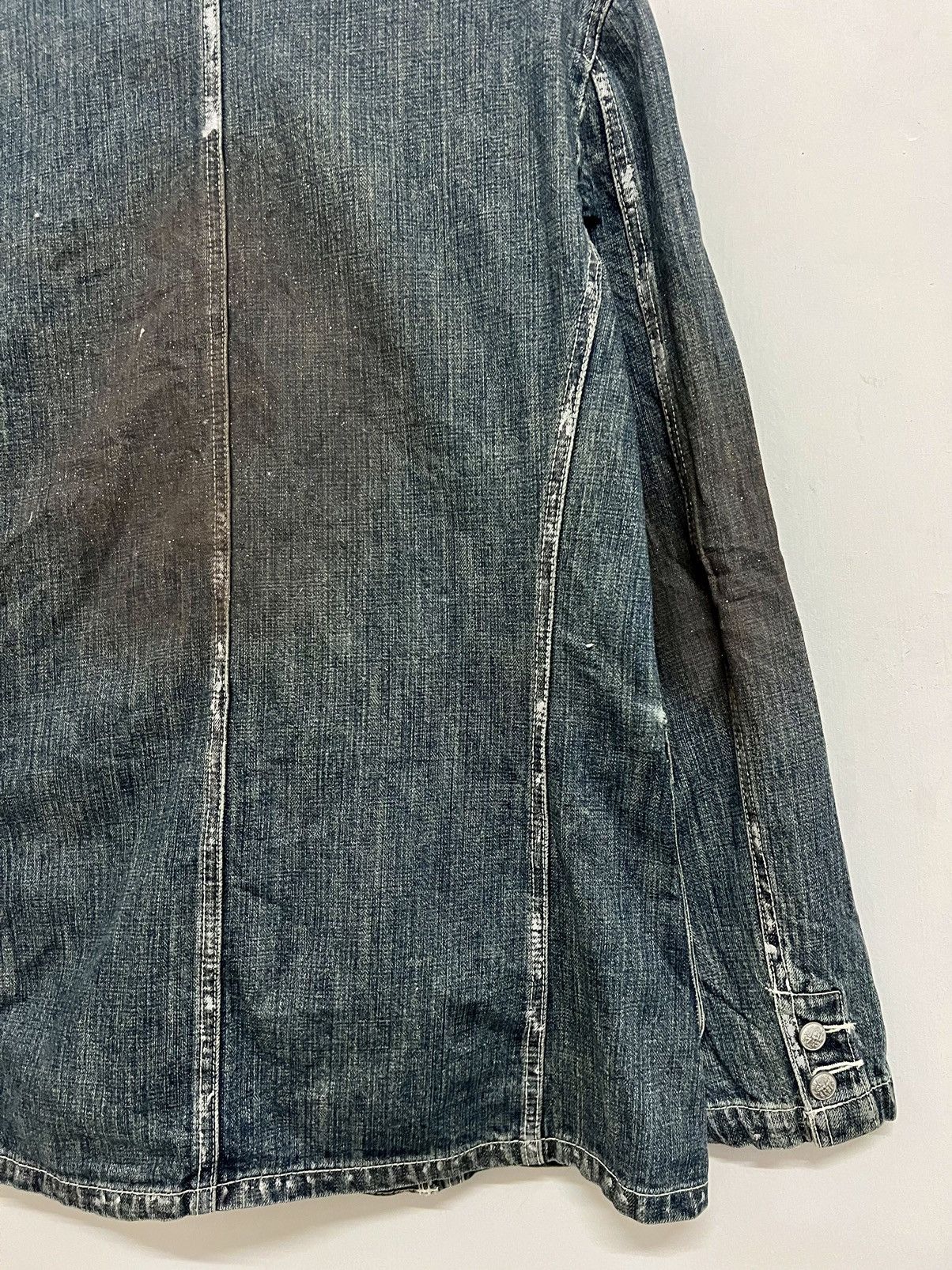 14th Addiction × If Six Was Nine × Japanese Brand Vintage Impulse Pleasure Funny Devil Skull Denim Jacket Size US M / EU 48-50 / 2 - 14 Thumbnail