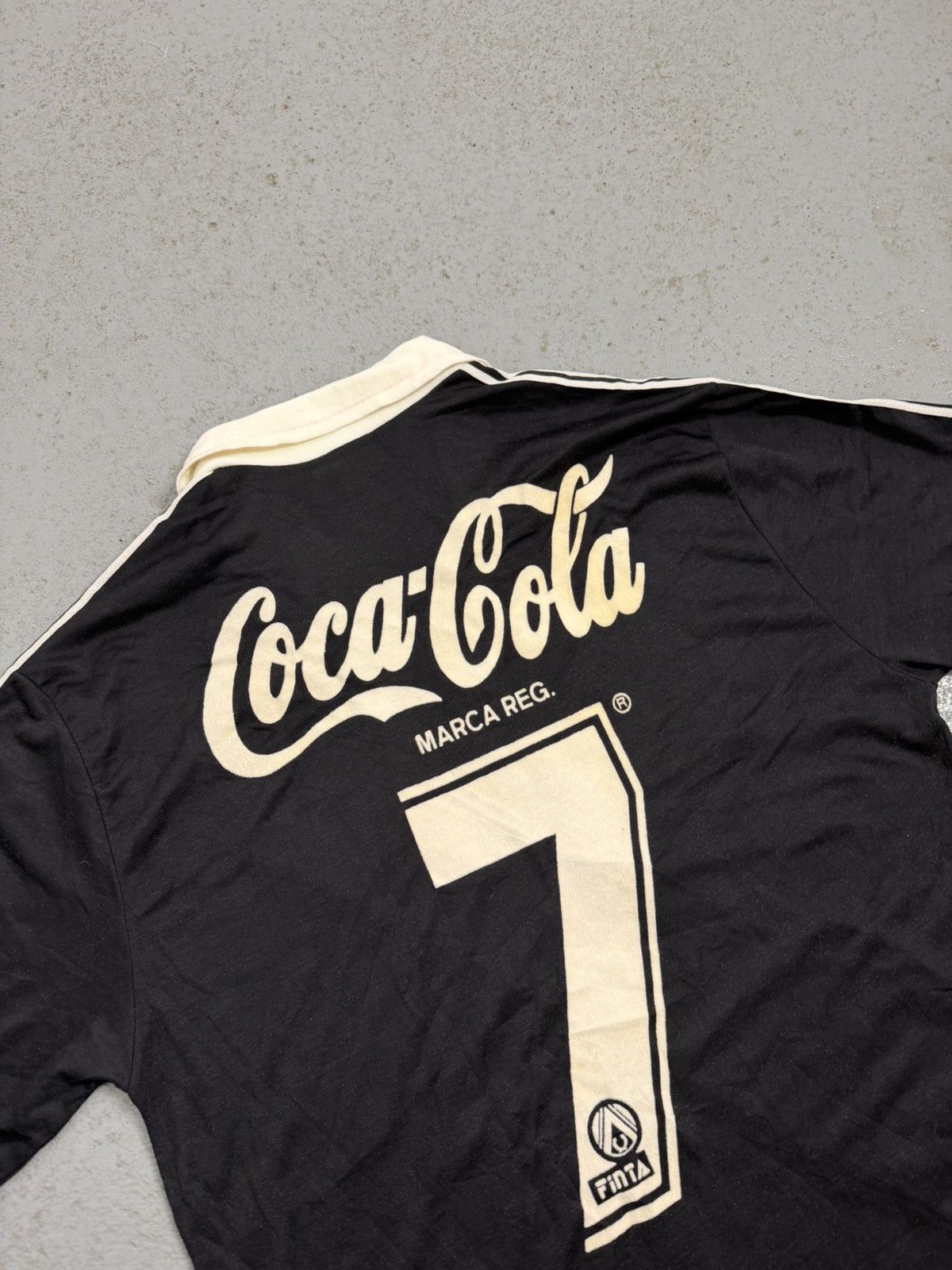 Vintage Vintage 1989 Vasco Da Gama Finta 7 Marca Reg CocaCola Jersey Size US S / EU 44-46 / 1 - 14 Thumbnail