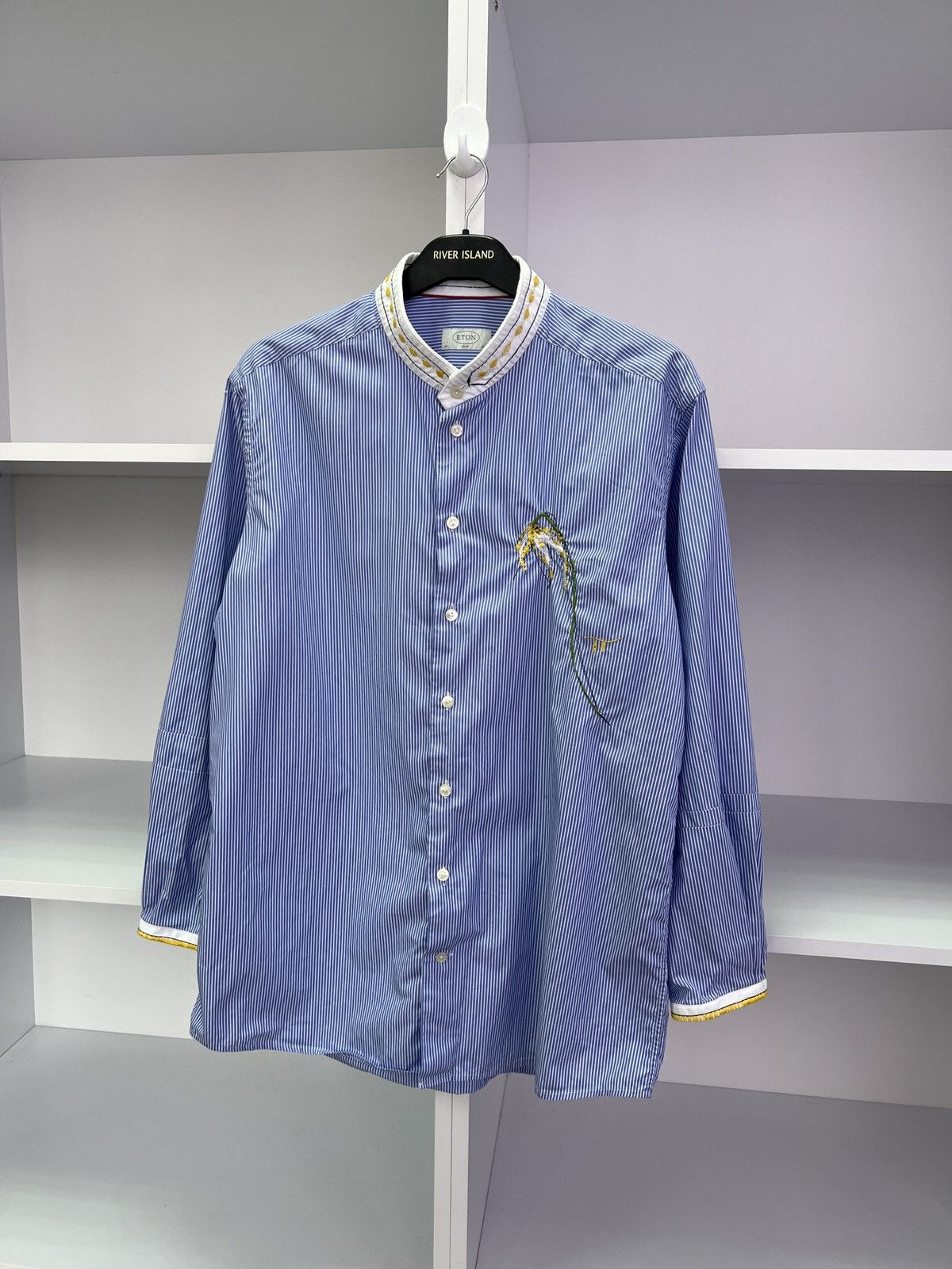 Eton × Vintage Vintage Eton Striped Designer Button Up Shirt Size US M / EU 48-50 / 2 - 3 Thumbnail