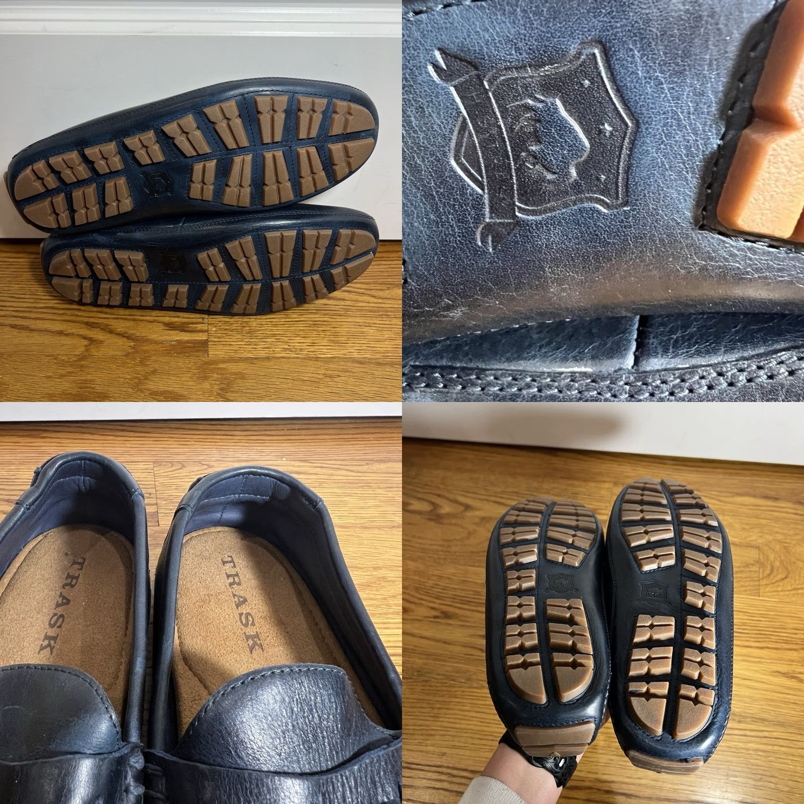 Penn H.S. Trask Dawson Penny Loafers Size 9.5 Blue Casual Slip-On Mens Size US 9.5 / EU 42-43 - 8 Thumbnail