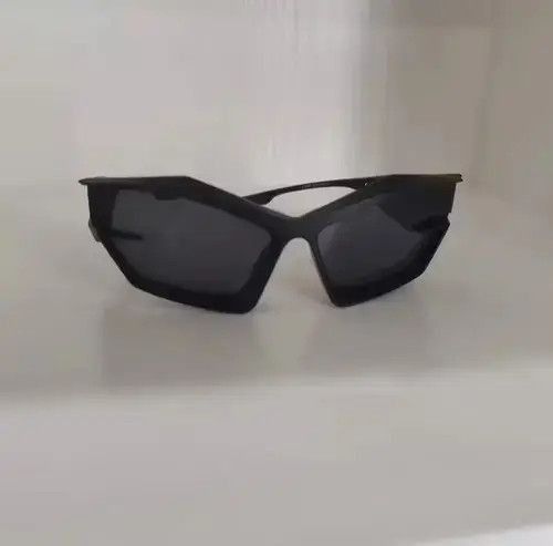 Vintage Cyber Black Sunglasses Retro Punk Archive Cosplay Jewelry Size ONE SIZE - 2 Thumbnail