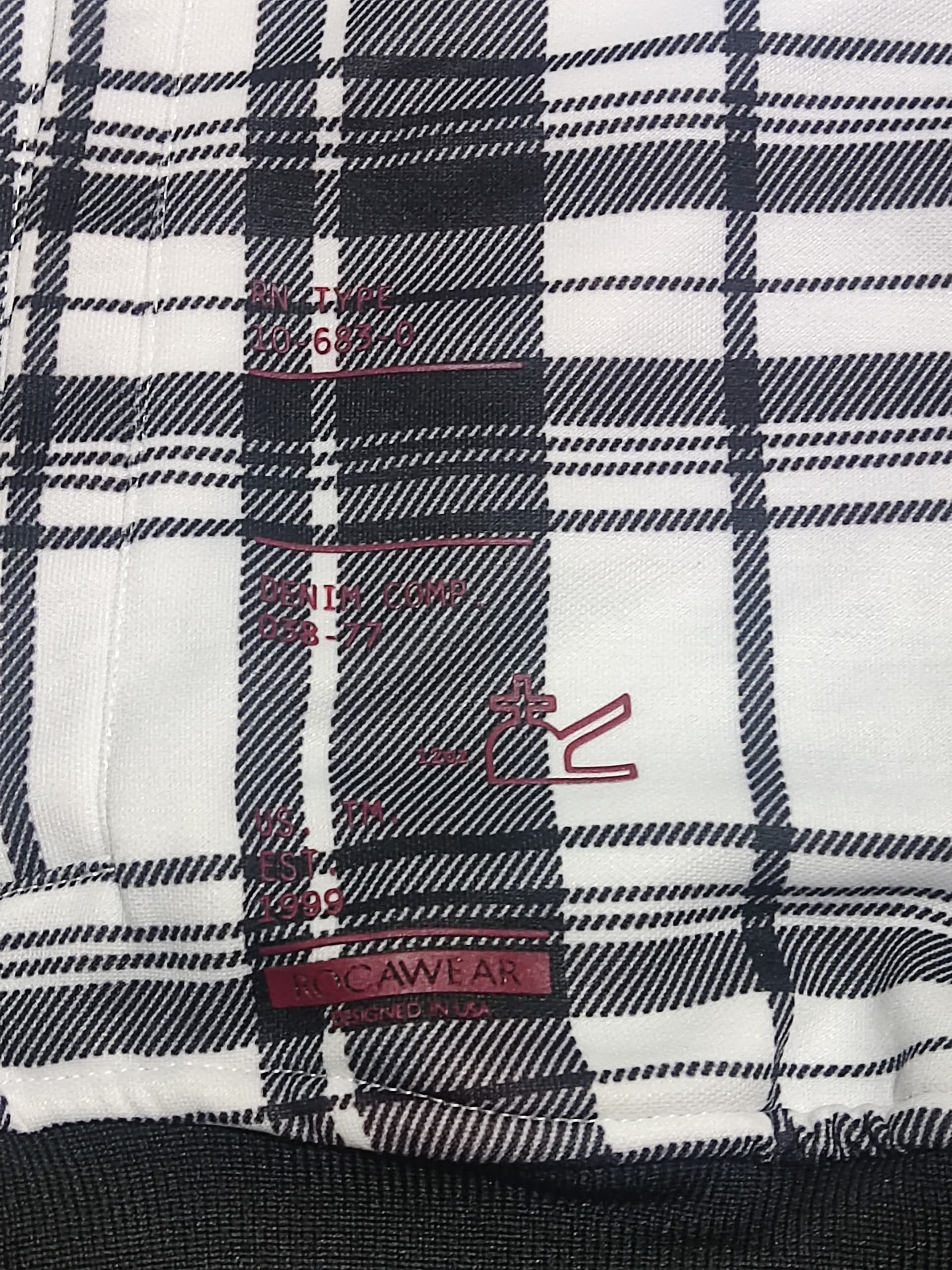 Rocawear Vintage Rocawear Monochrome Plaid Jacket Embroidered Logo Size US L / EU 52-54 / 3 - 7 Thumbnail