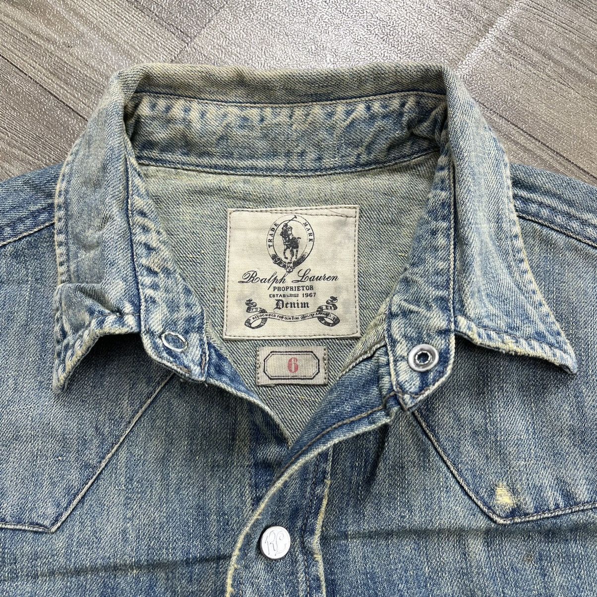 Polo Ralph Lauren Vintage Polo Ralph Lauren Distressed Cowboy Western Shirt Size M / US 6-8 / IT 42-44 - 4 Thumbnail