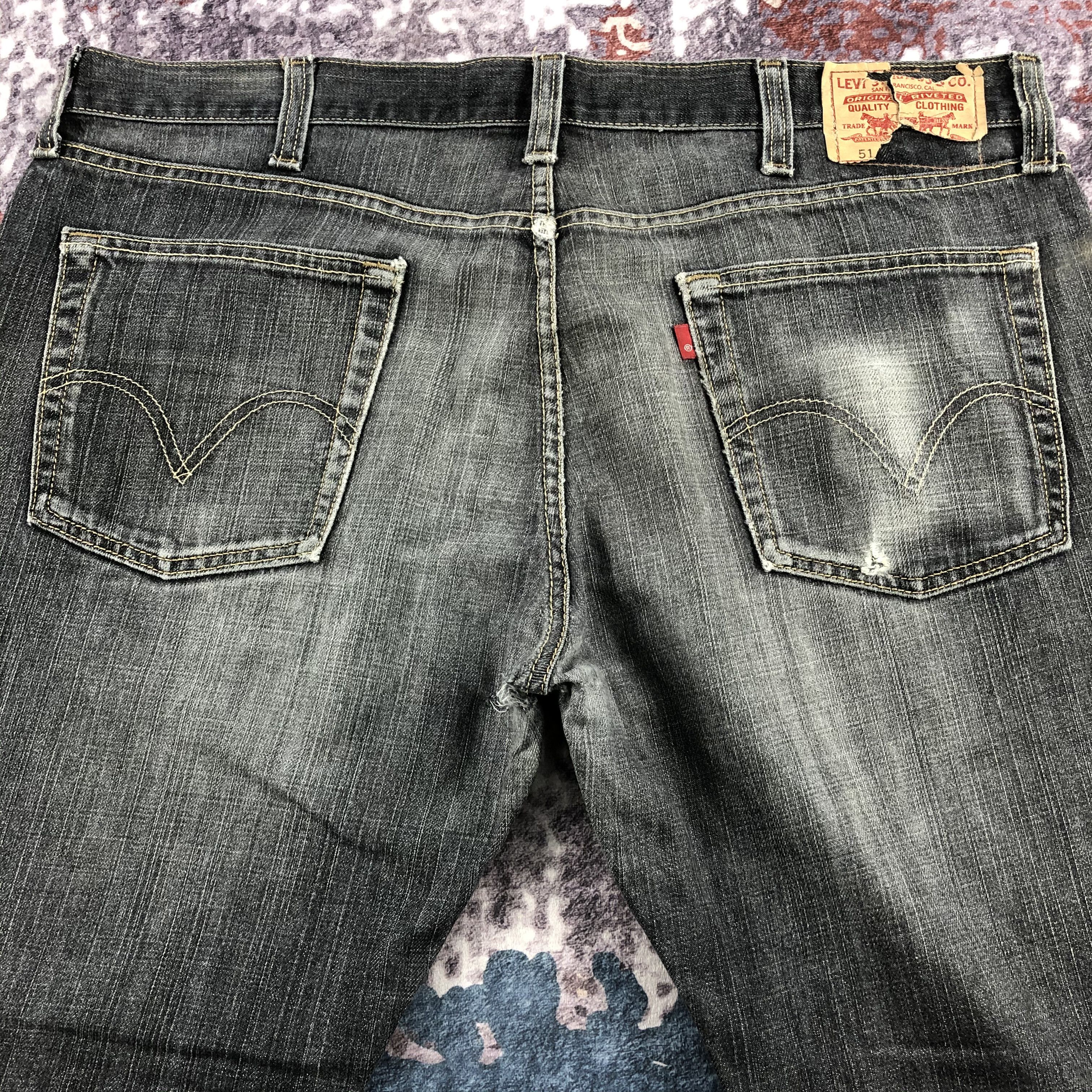 Levi's × Vintage Vintage Levis 514 Faded Black Jeans-JM2613 Size US 40 / EU 56 - 5 Thumbnail