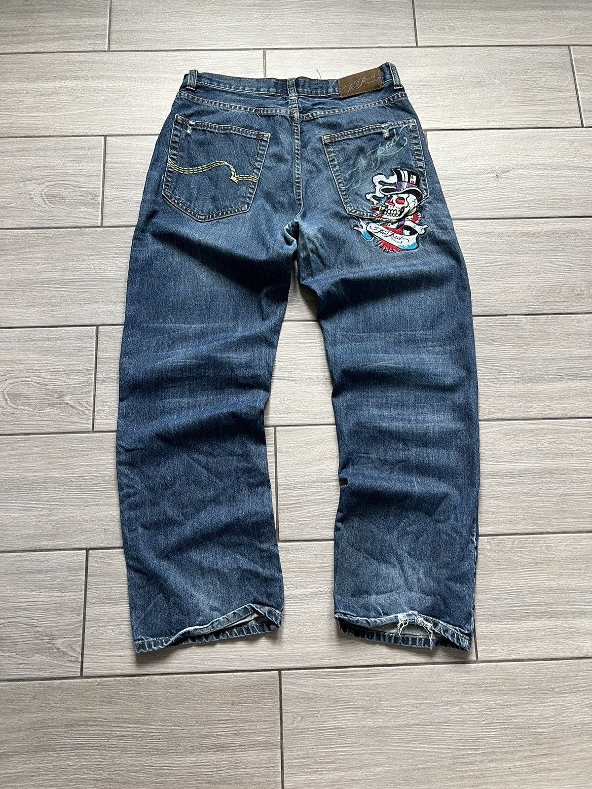 Ed Hardy Vintage Style Ed Hardy Jeans Pants Y2K Avangarde Size US 34 / EU 50 - 2 Thumbnail