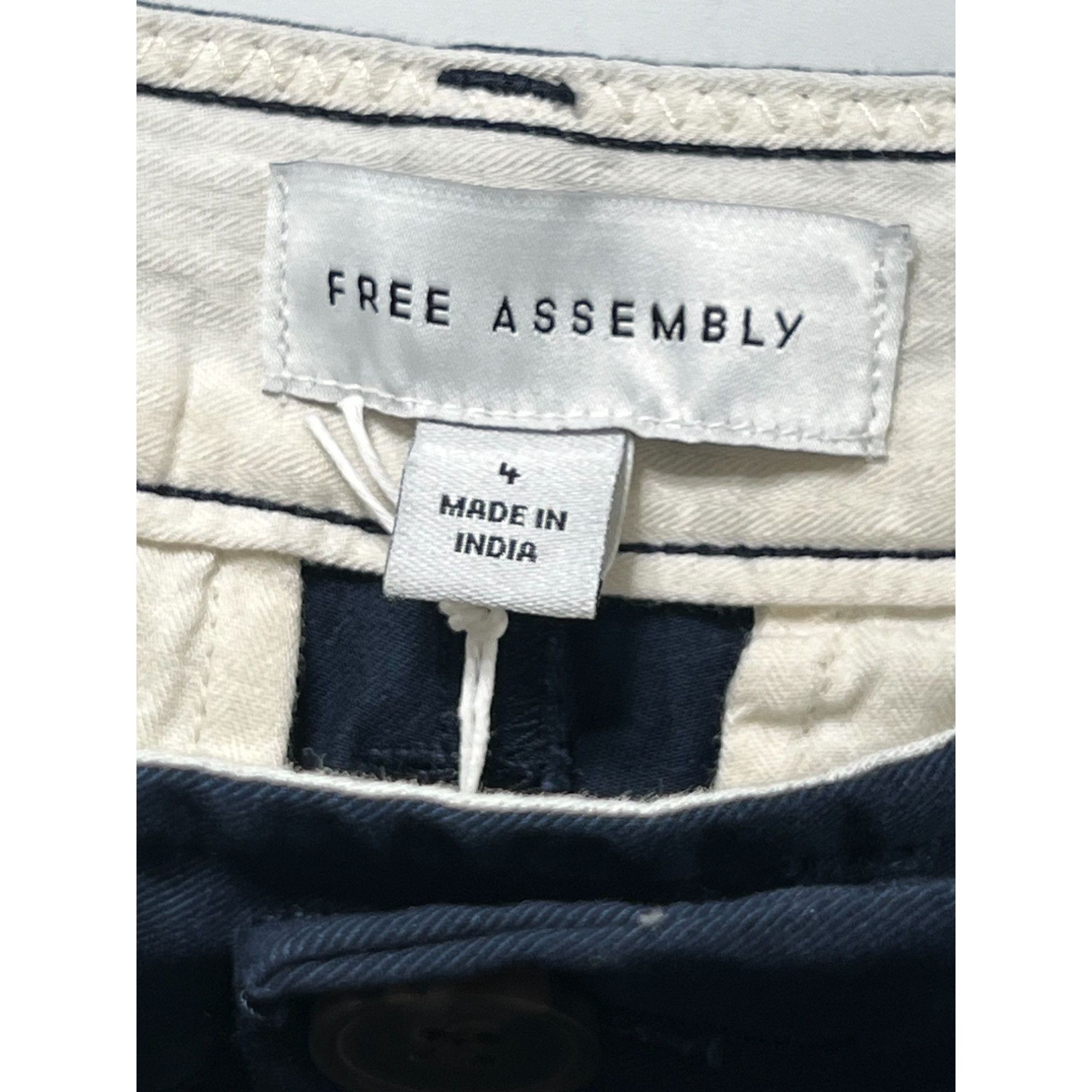 Other Free Assembly - Women's Wide-Leg Chino Pants - Blue - 4 Size 27" / US 4 / IT 40 - 13 Thumbnail